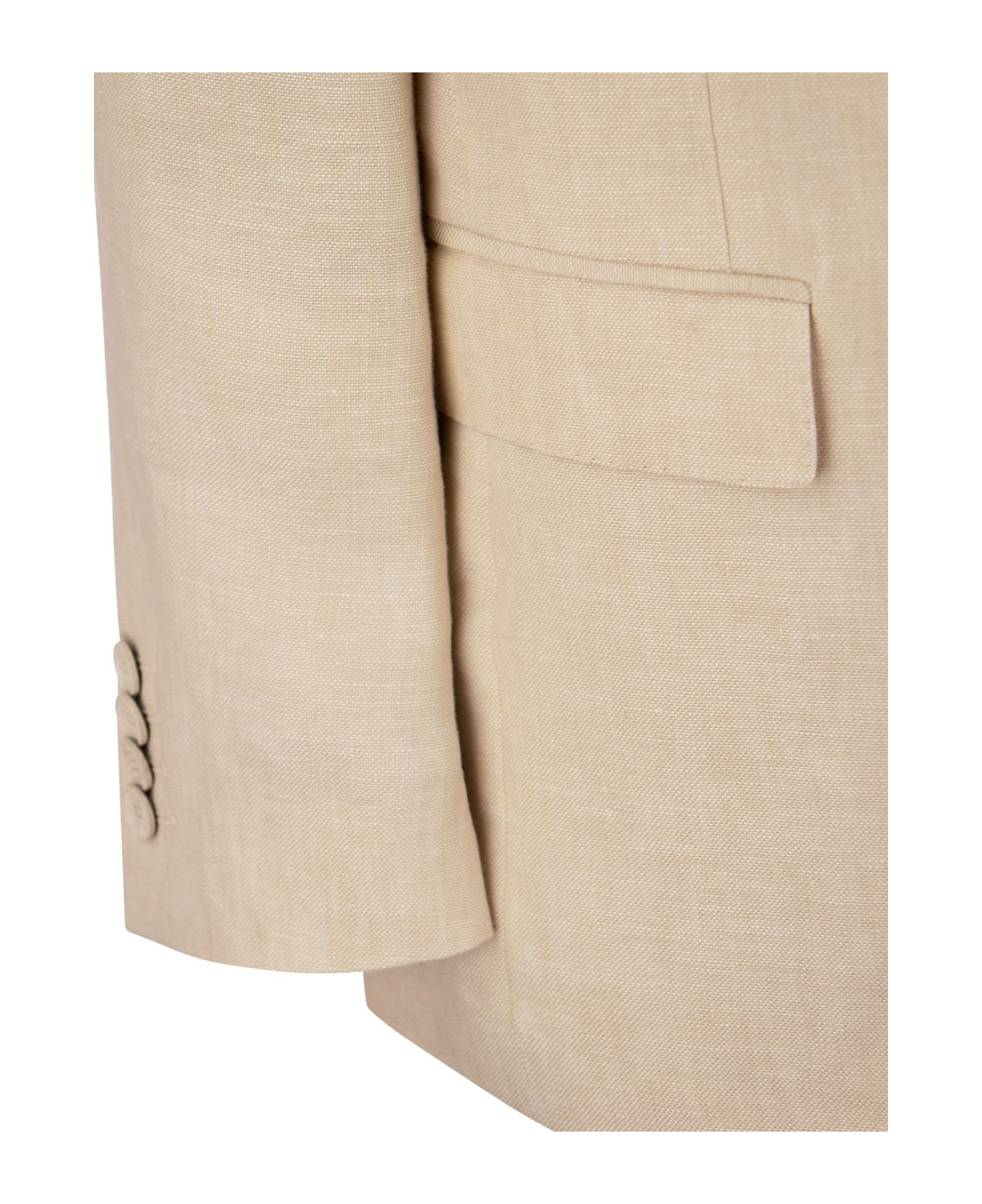 Etro Linen And Silk Jacket - Beige
