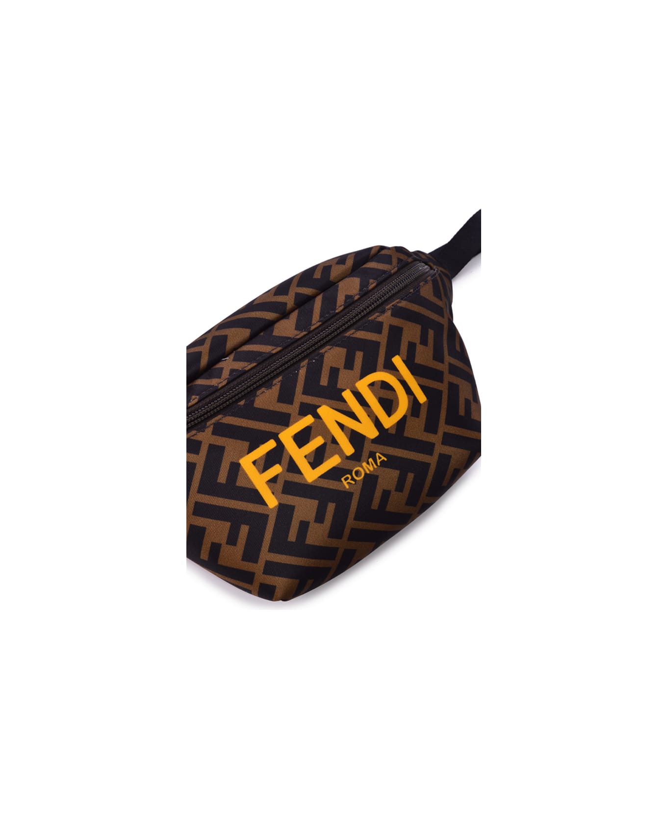 Fendi Fabric Belt Bag Ff - Brown