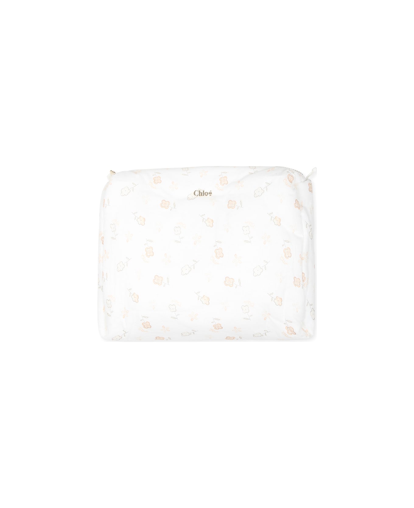 Chloé White Set For Baby Girl With Logo - Multicolor