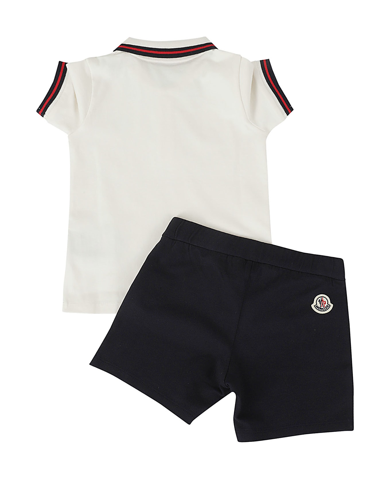 Moncler 2 Pz Tshirt E Shorts - White Tシャツ＆ポロシャツ