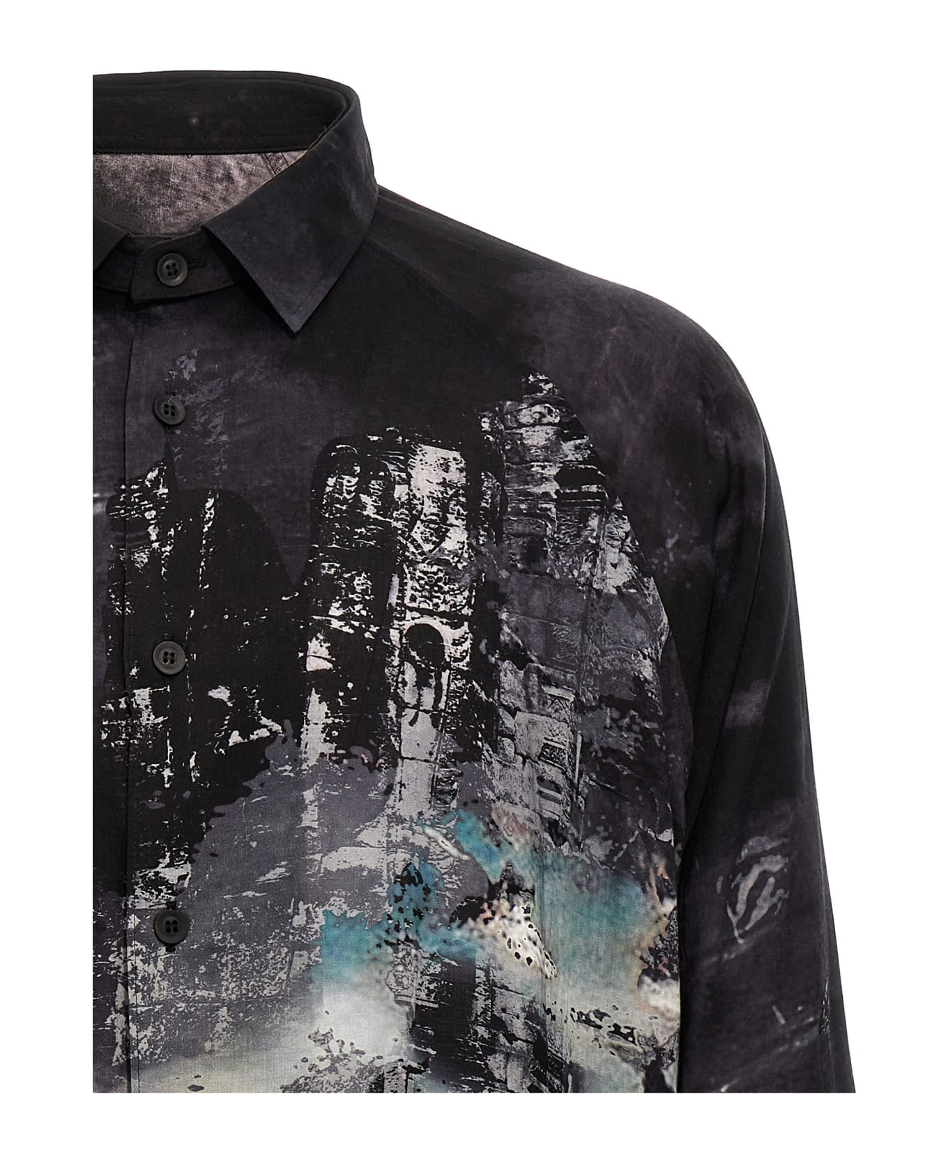 Yohji Yamamoto 'j-pt Side Gusset' Shirt - Black  