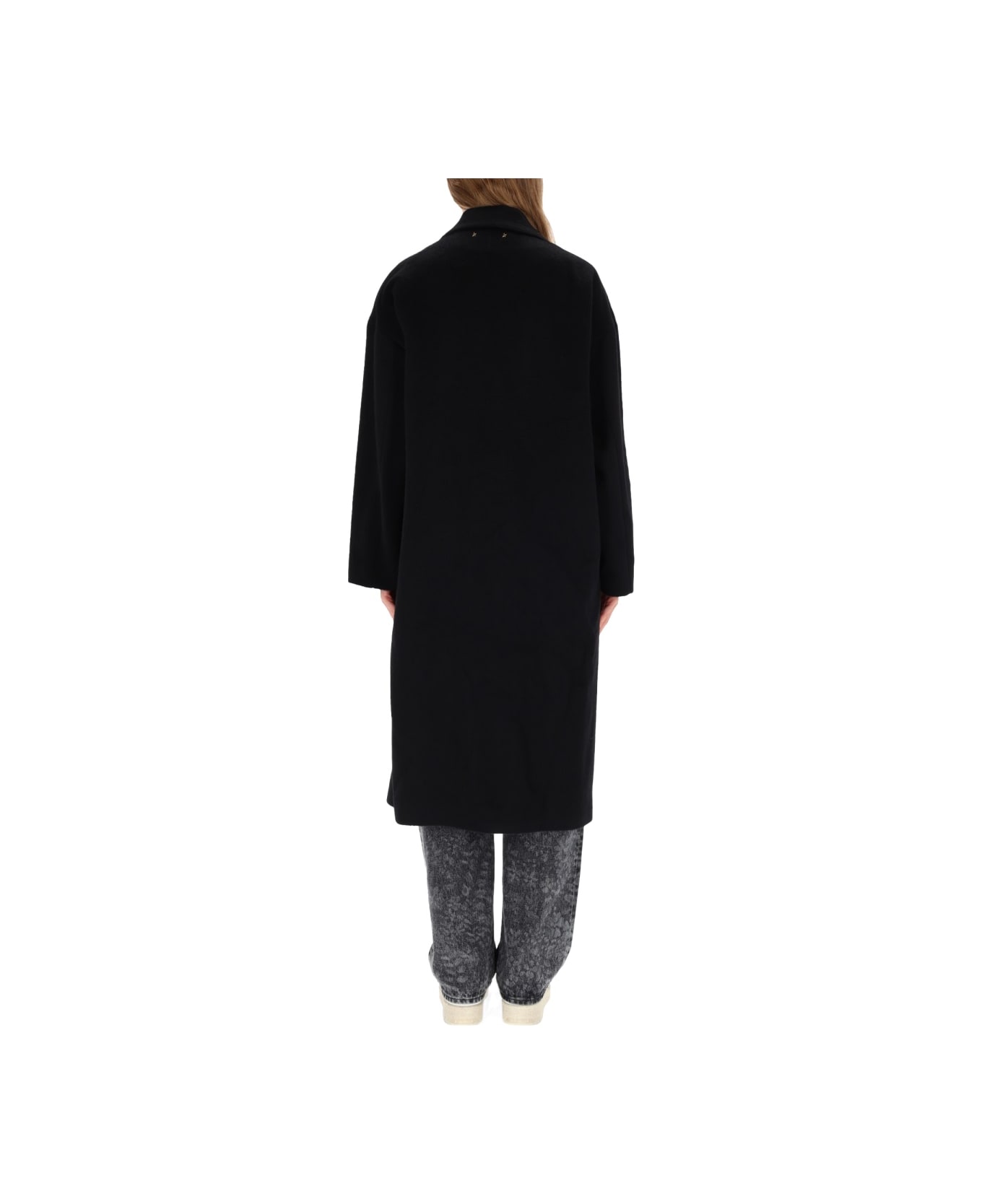 Golden Goose Single-breasted Coat "cocoon" - BLACK