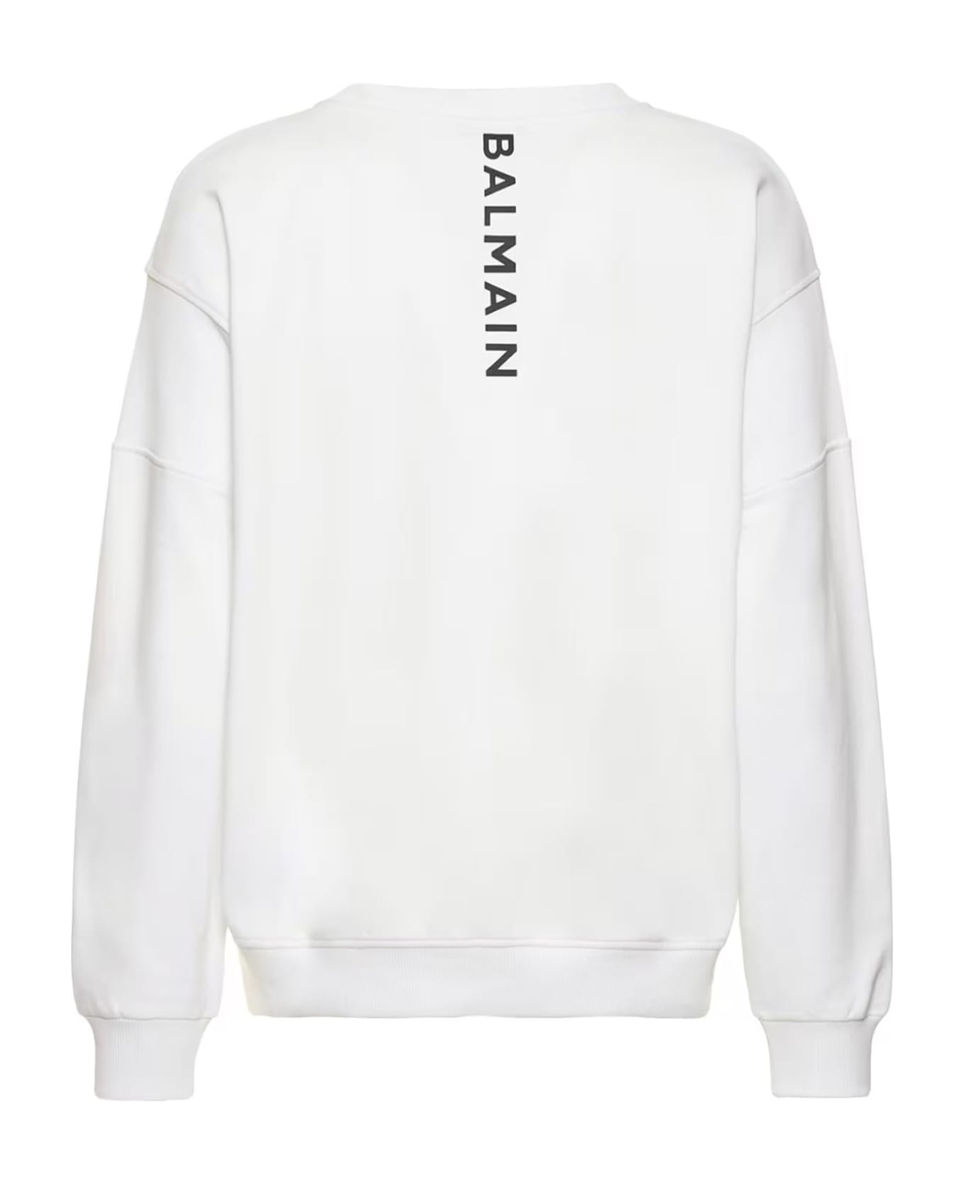 Balmain Logo Sweartshirt - White