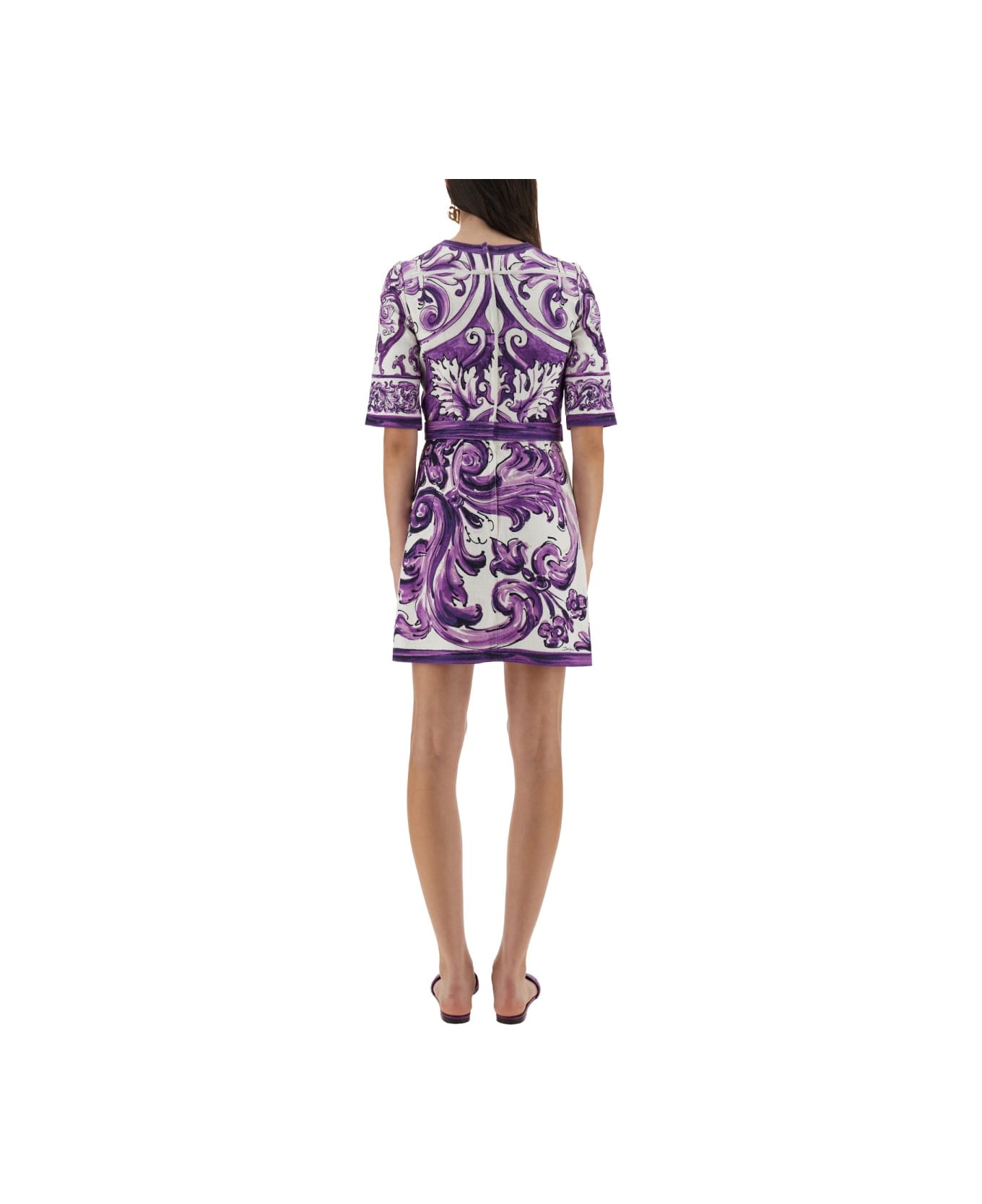 Dolce 
Gabbana Majolica Print Mini Dress - MULTICOLOUR