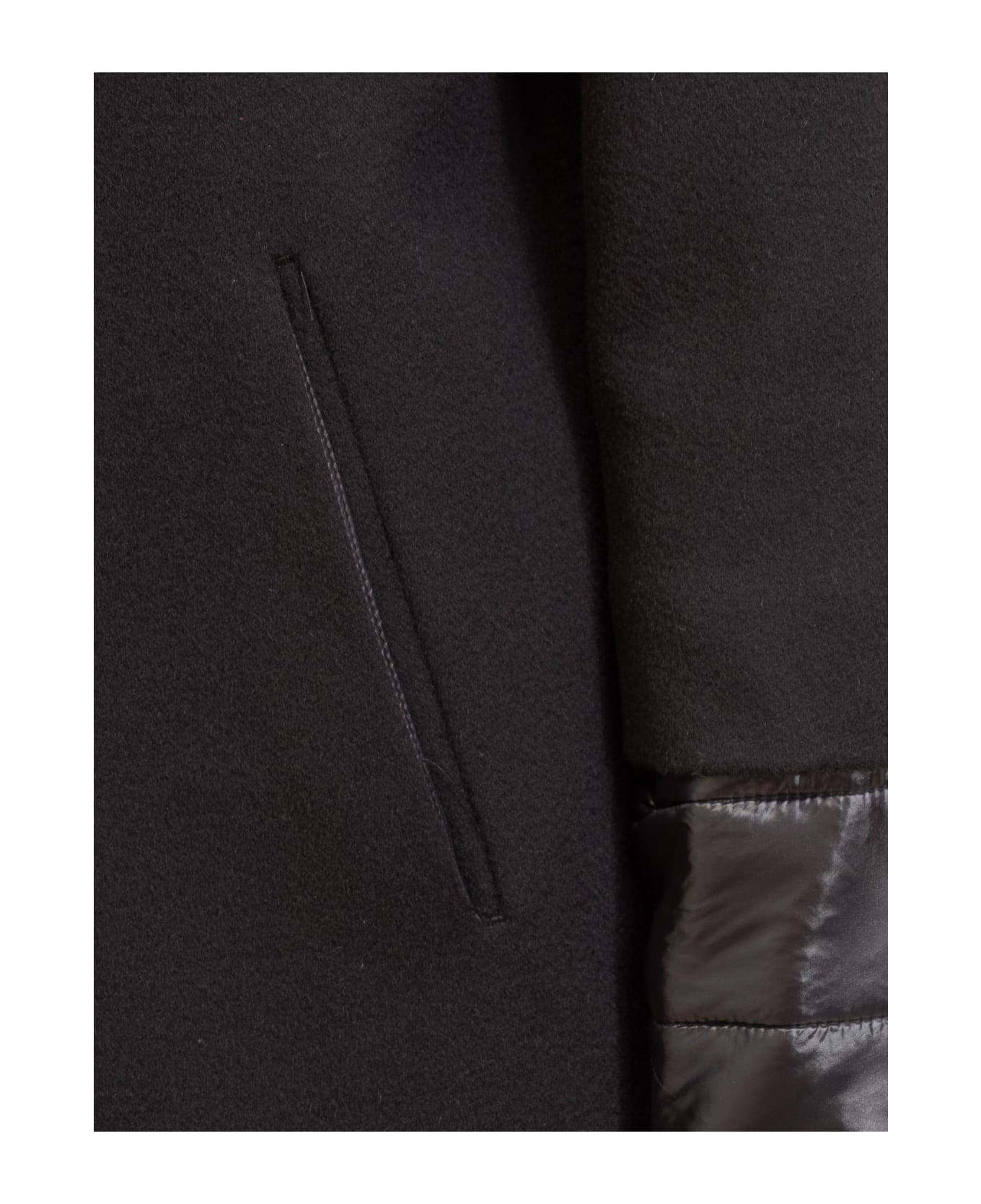 Herno Single Breast Wool Coat - Black コート