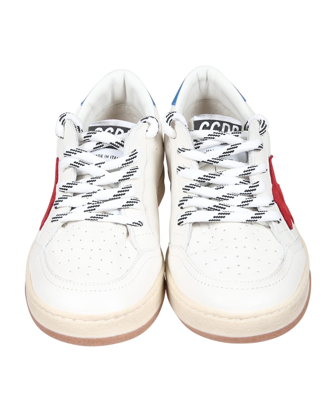 Golden Goose White Ball Star New Sneakers For Kids With Star - White