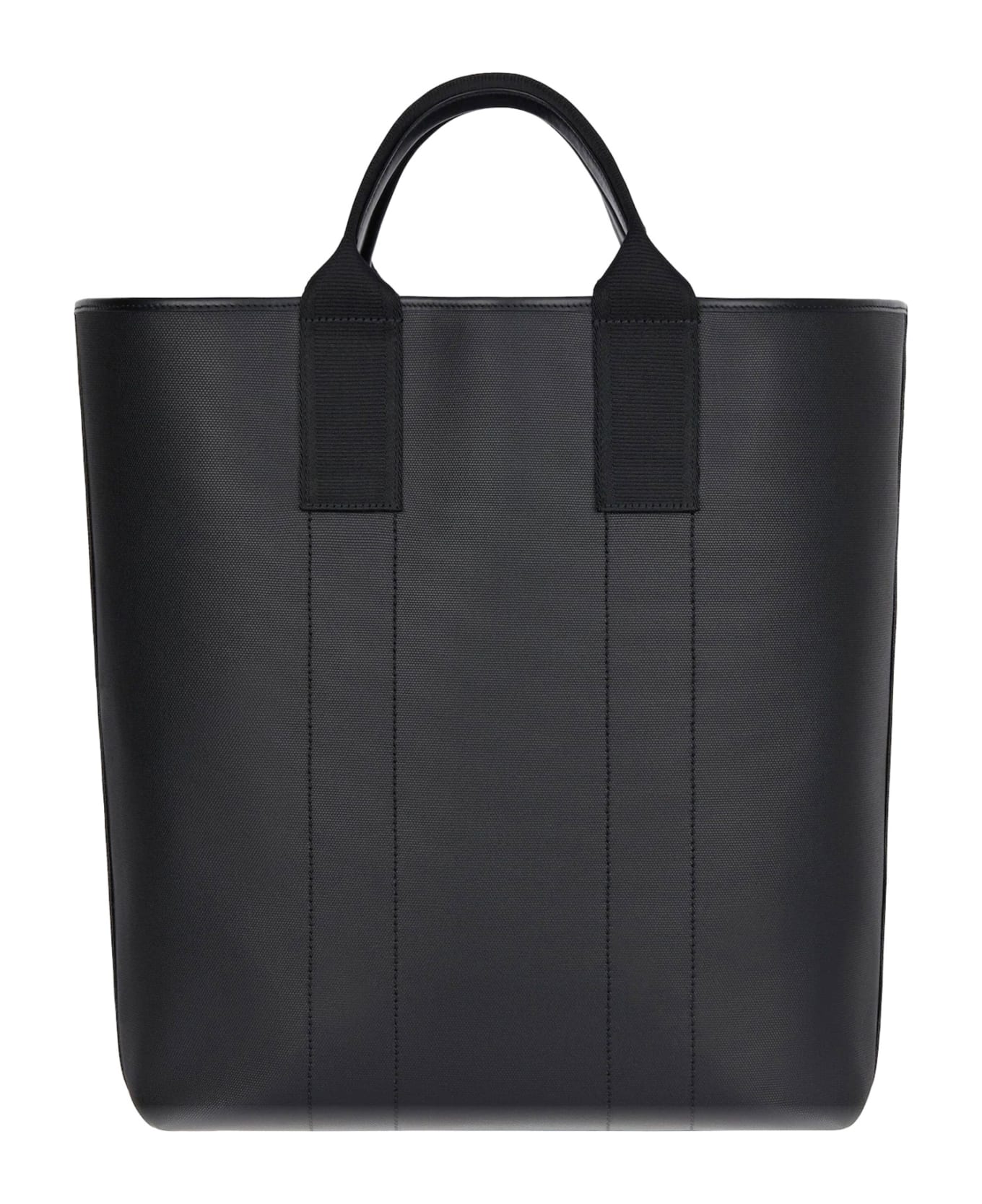 Givenchy Large Essentials Tote Bag In Coated Canvas - BLACK