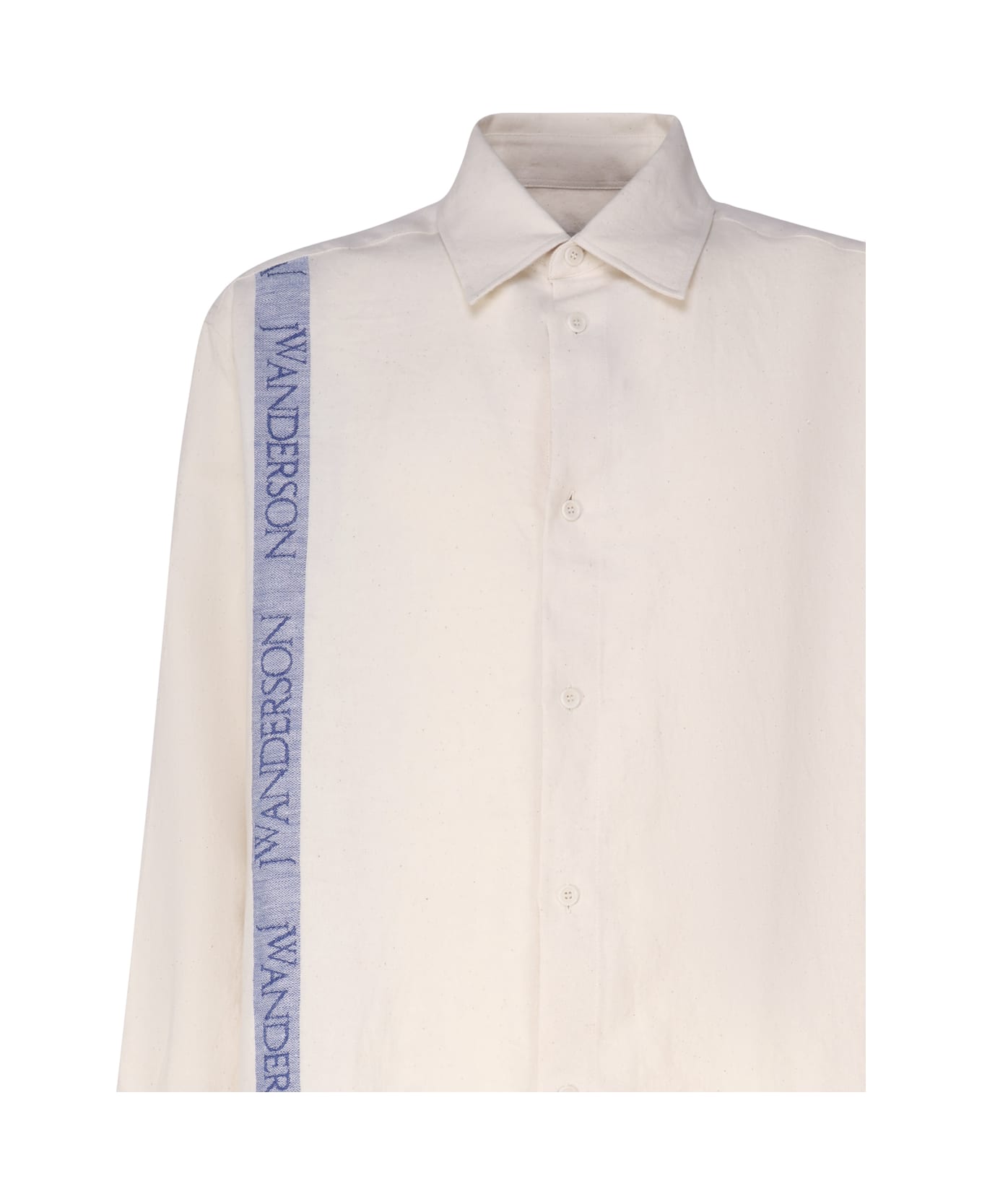 J.W. Anderson Shirt With Anchor Embroidery - Ivory