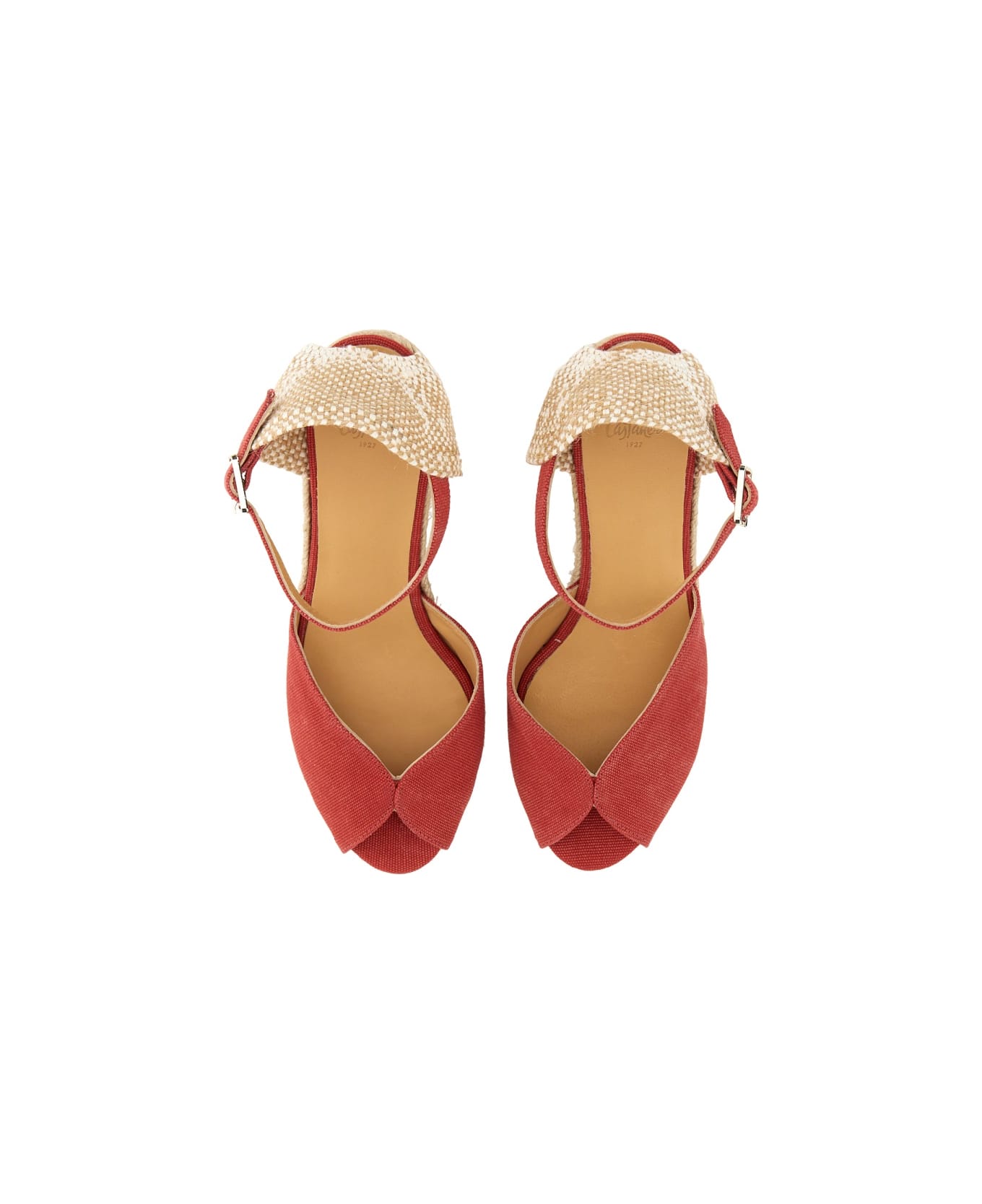 Castañer White Sandal. - RED