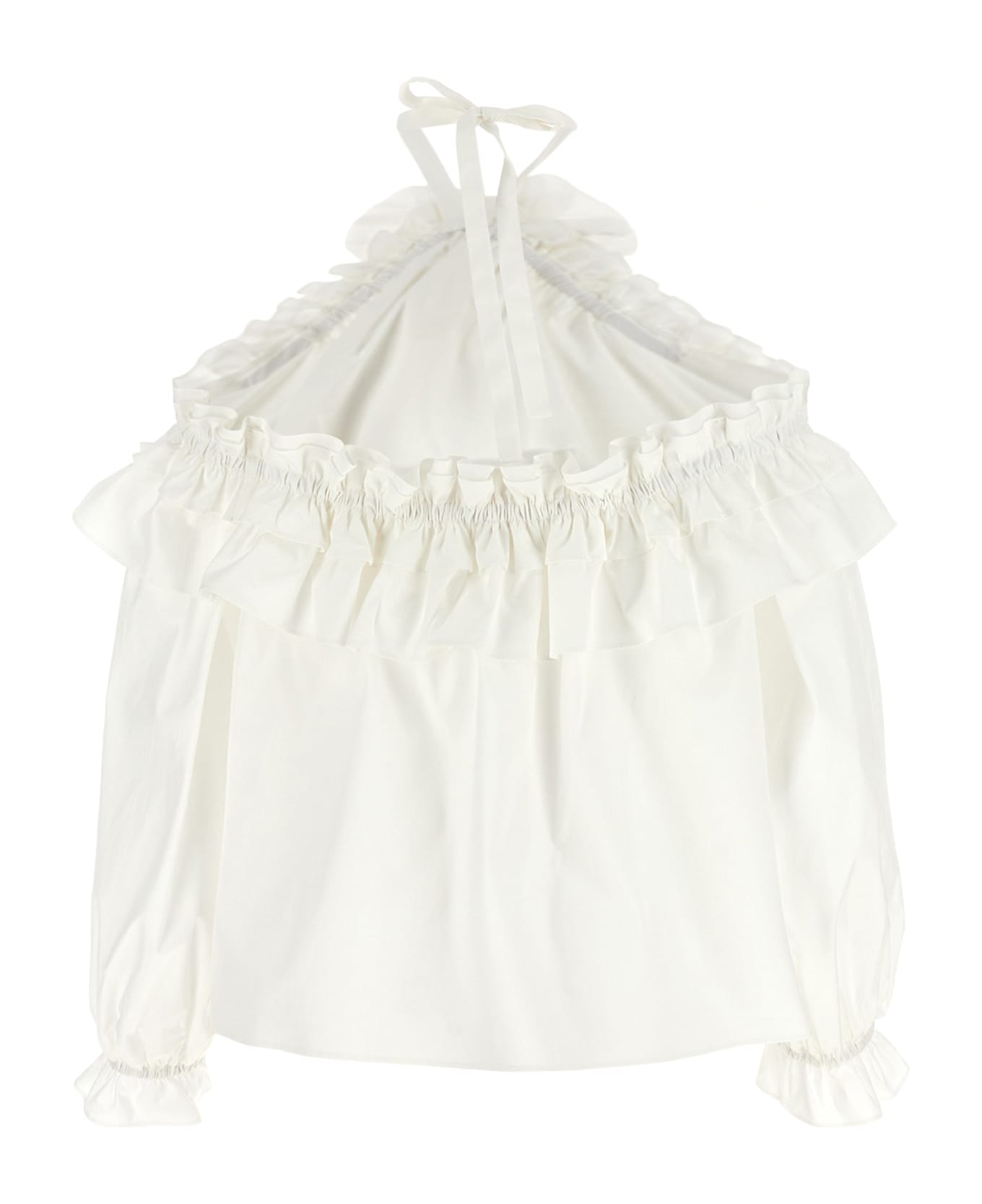 Carolina Herrera Shoulder Top - White