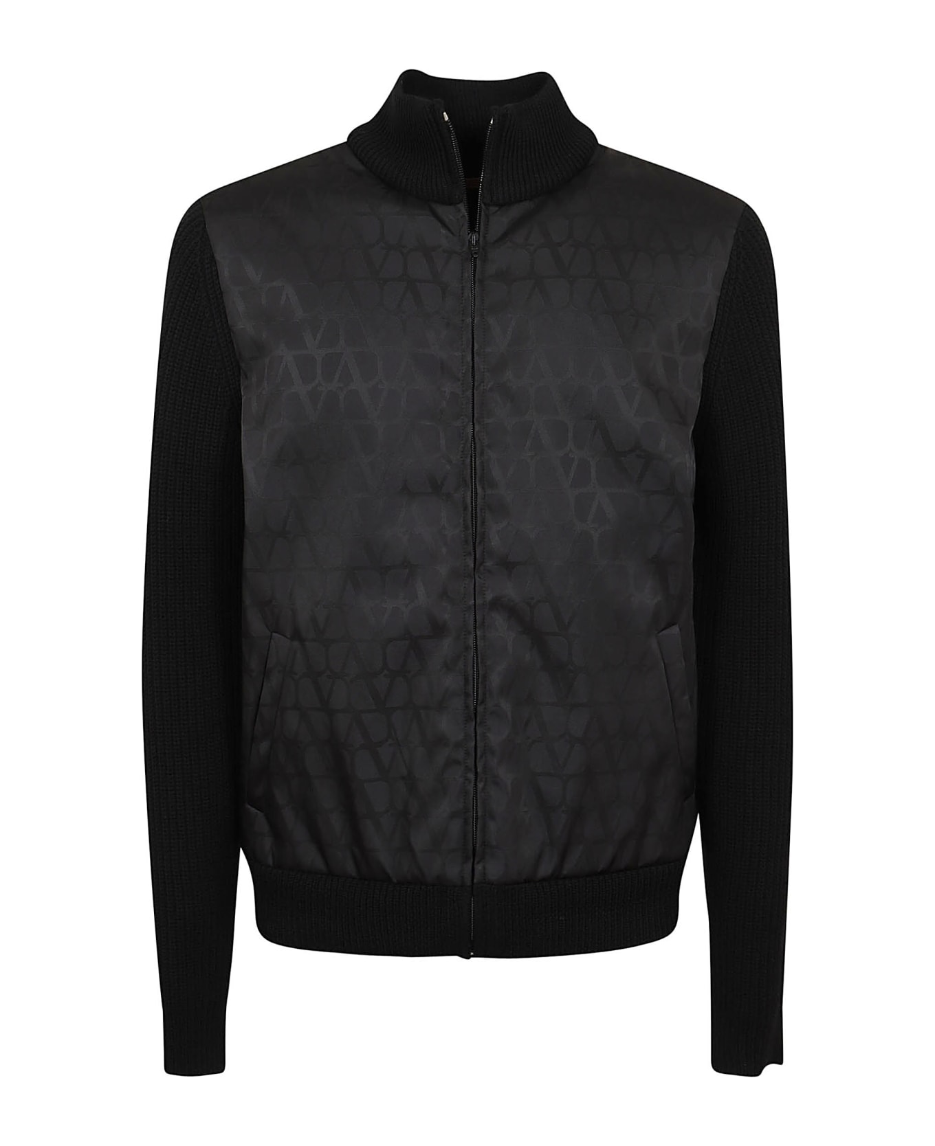 Valentino Garavani Toile Iconographe Wool Jacket - Black