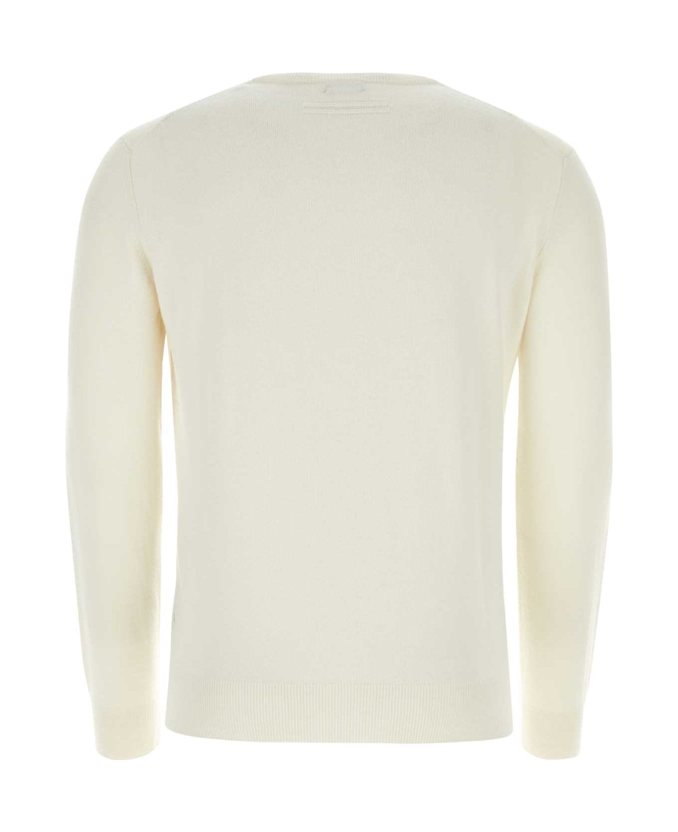 Zegna Ivory Cashmere Sweater - N91