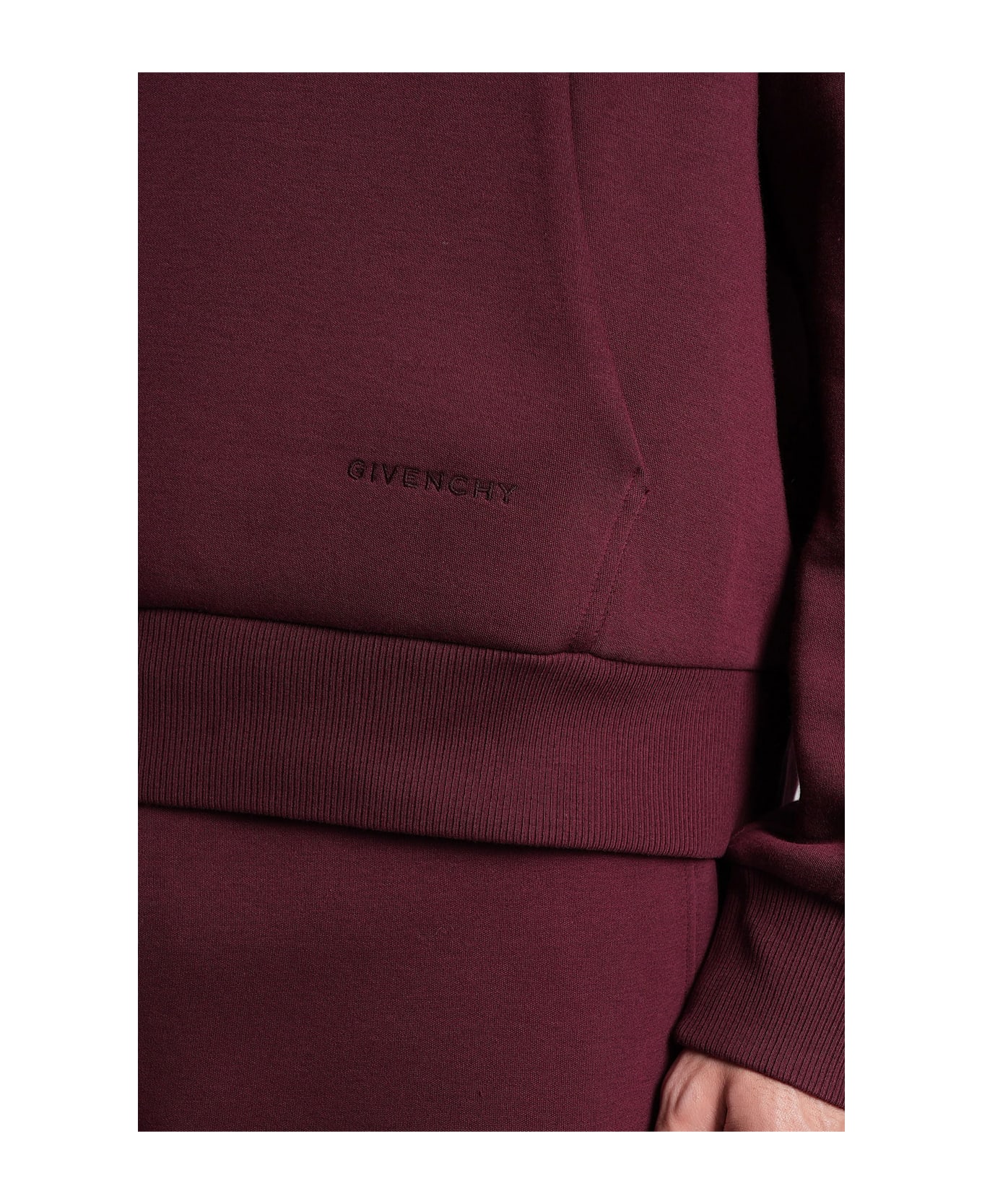 Givenchy Sweatshirt In Bordeaux Cotton - bordeaux