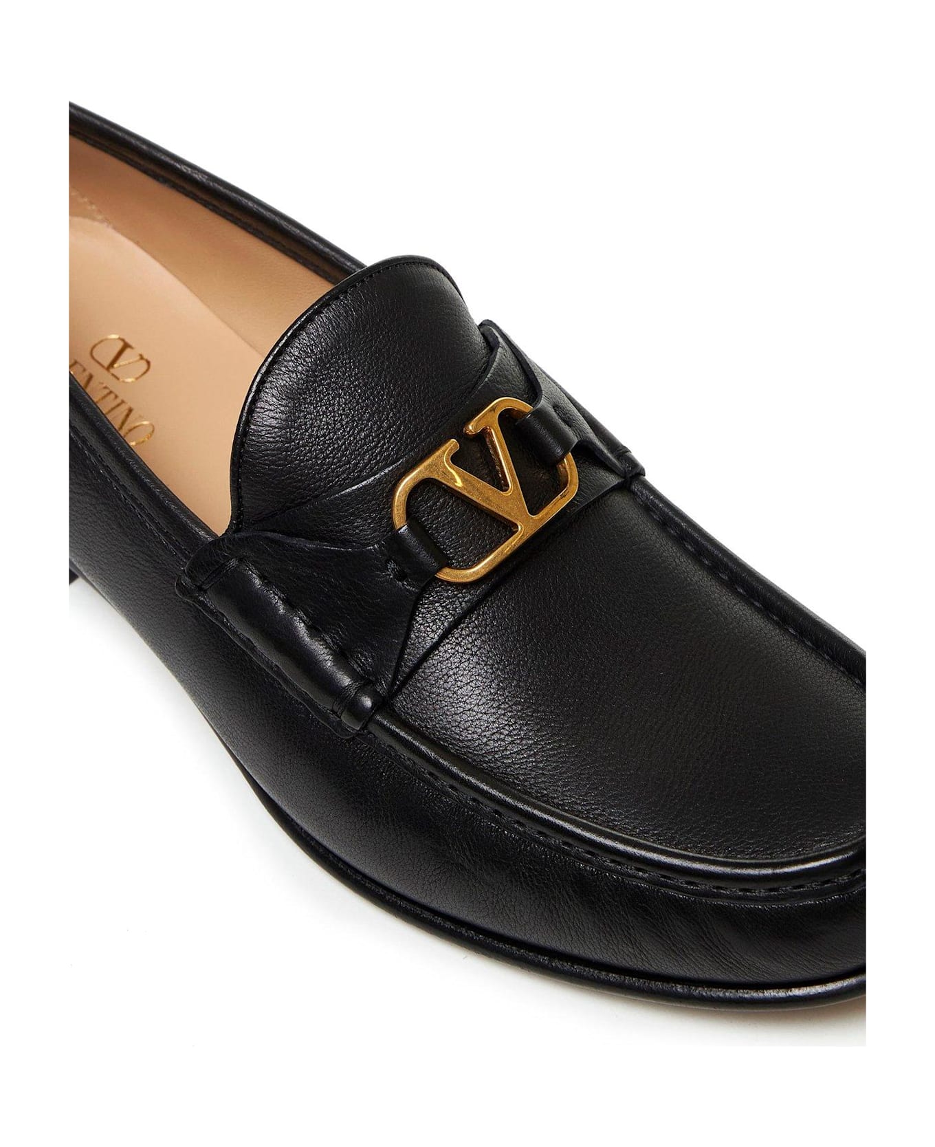 Valentino Garavani Vlogo Signature Slip-on Loafers - Black