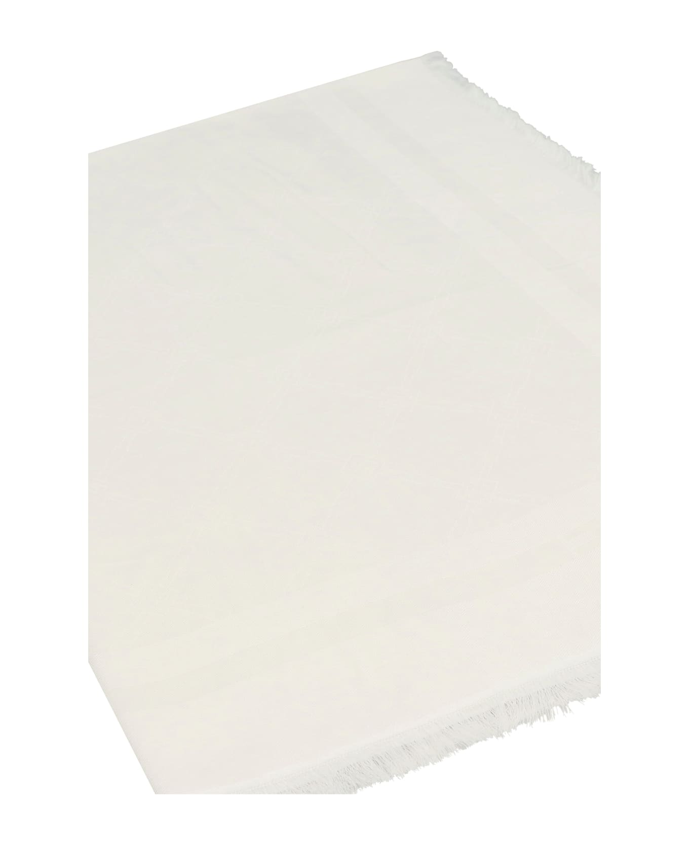 Elisabetta Franchi Modal And Viscose Blend Scarf - Ivory