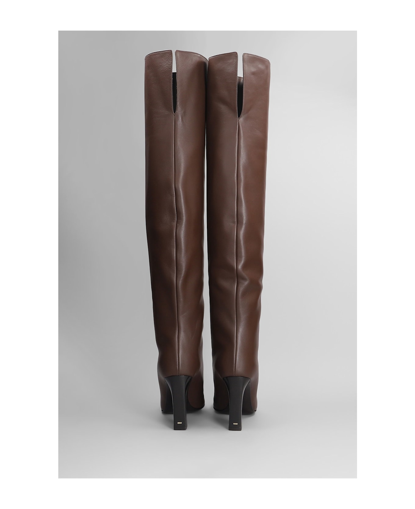 Giuseppe Zanotti Brenda 90 High Heels Boots In Brown Leather - brown