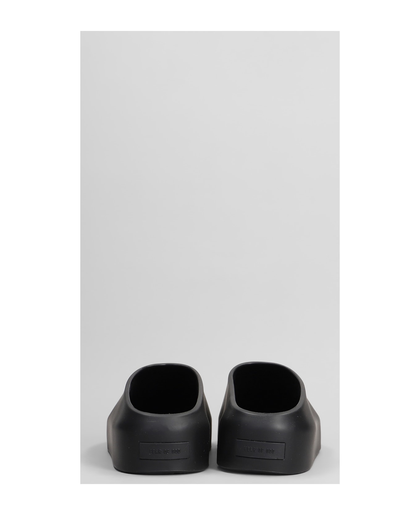 Fear of God California 2.0 Slipper-mule In Black Rubber/plasic - black
