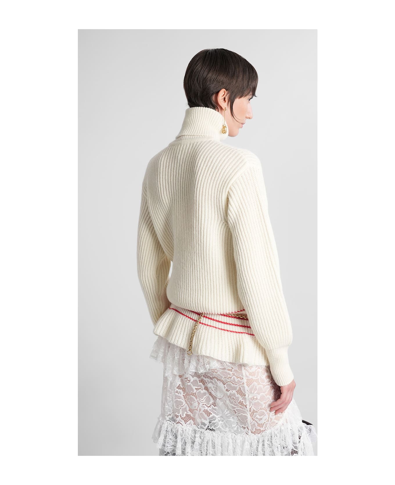 Chloé Knitwear In Beige Wool - beige