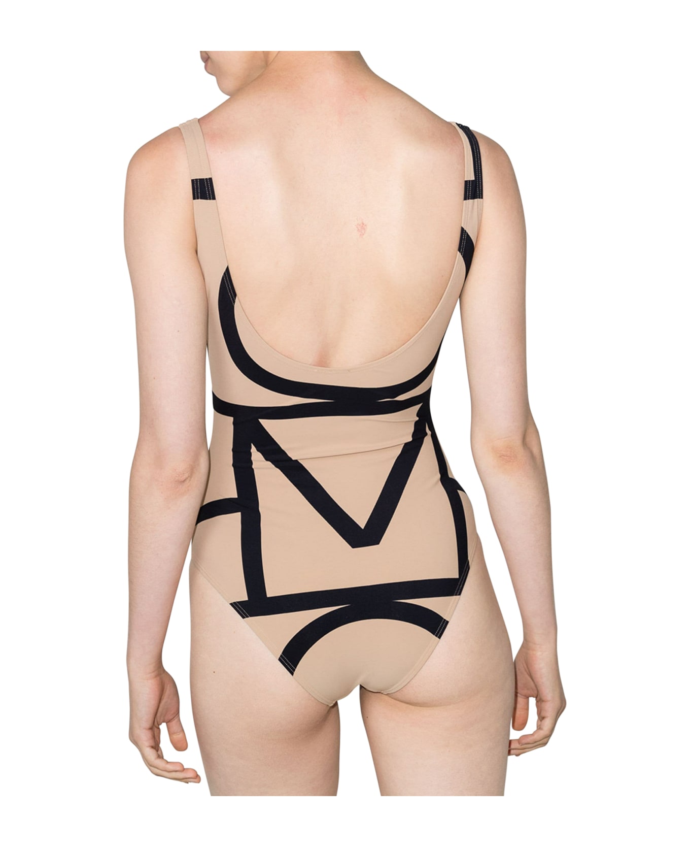 Totême Monogram Swimsuit - Monogram Print