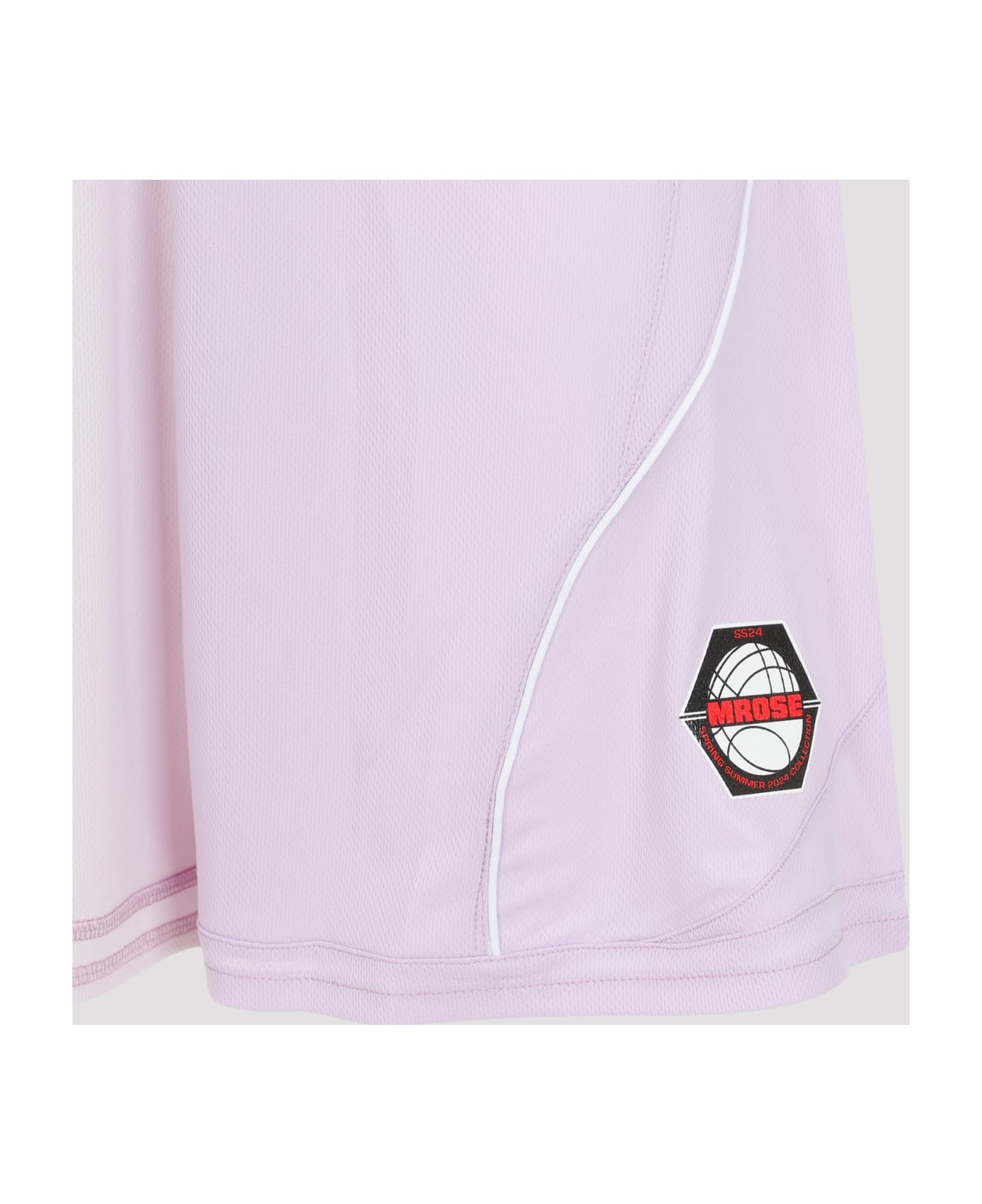 Martine Rose Half & Half Football Shorts - Lilac Lilac