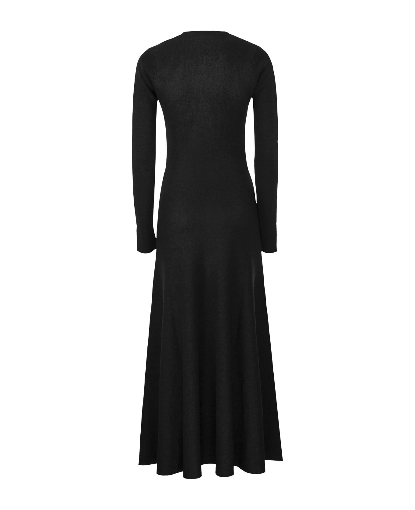 Fabiana Filippi Long Viscose Lurex Dress - Black