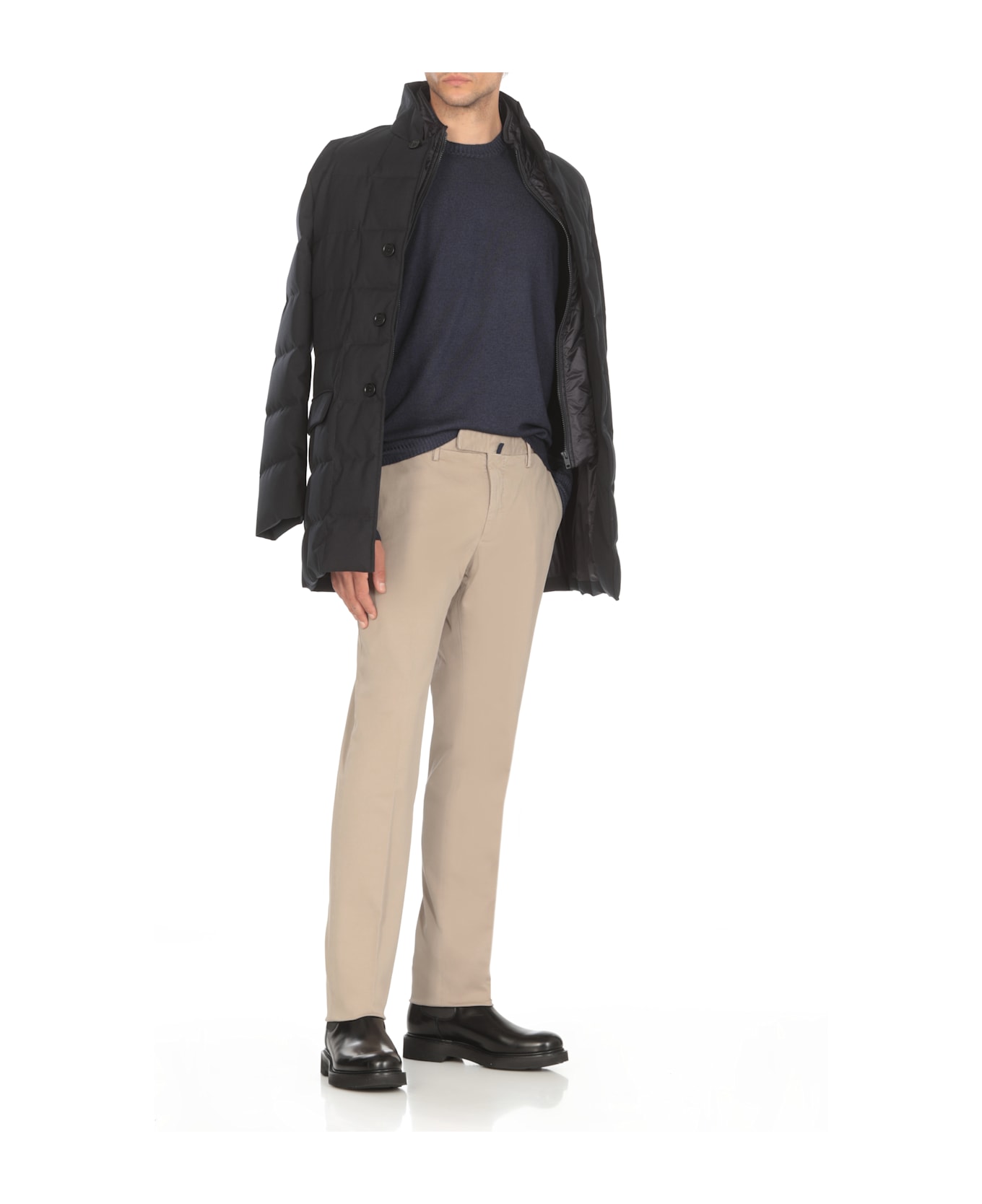 Fay Virgin Wool Sweater - Blue