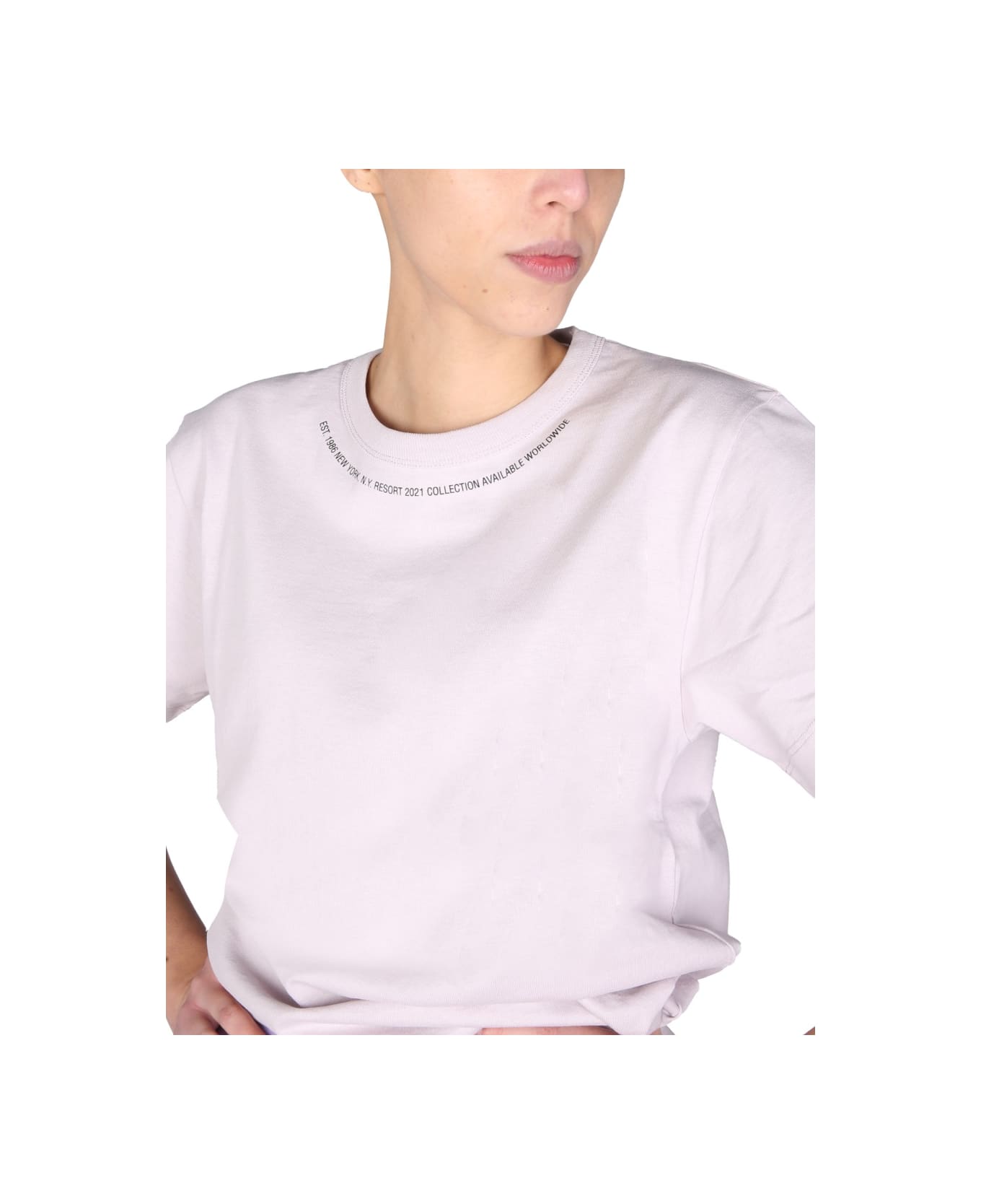 Helmut Lang Regular Fit T-shirt - PINK