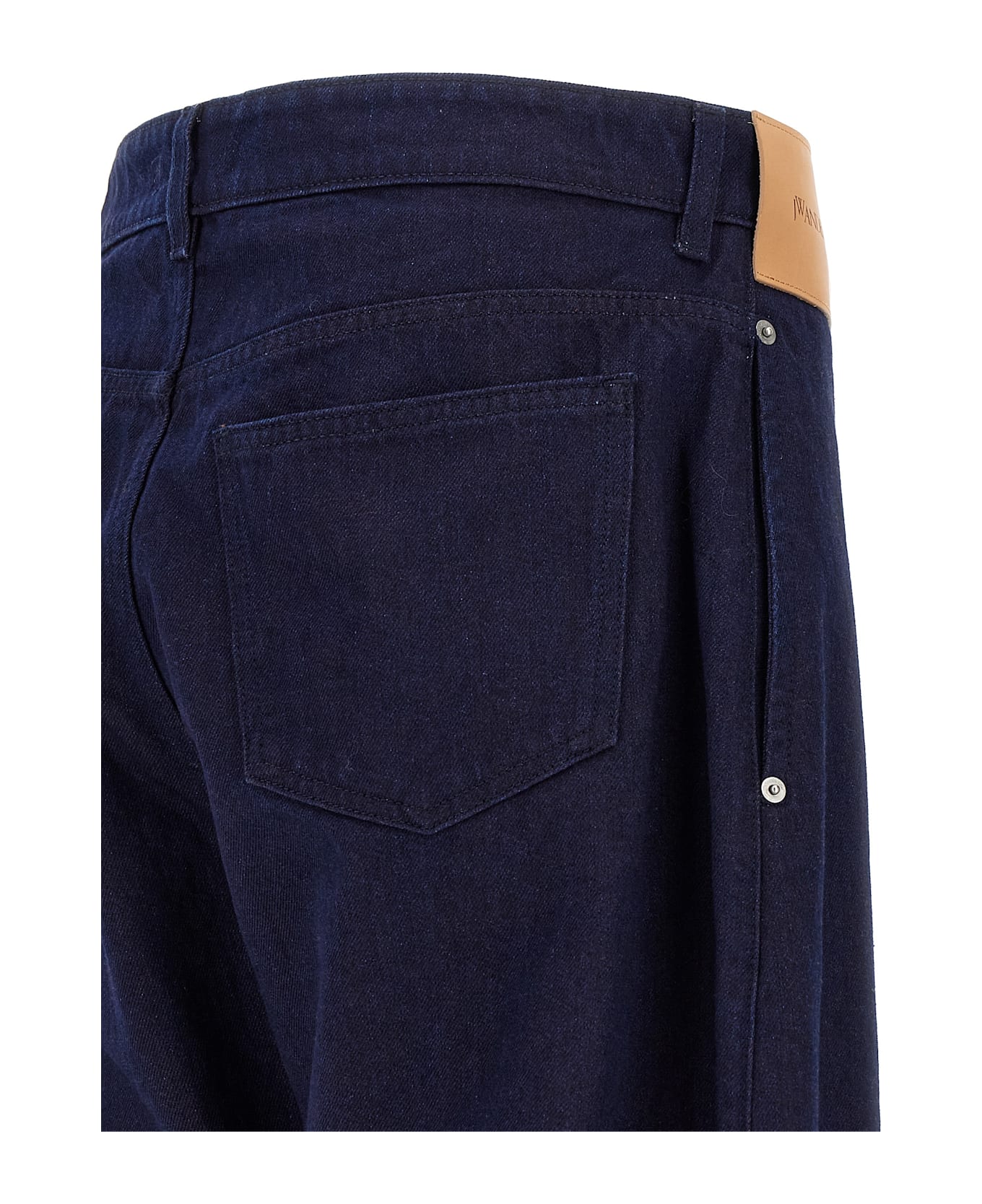 J.W. Anderson 
turn Up Twisted Workwear
 Jeans - BLUE