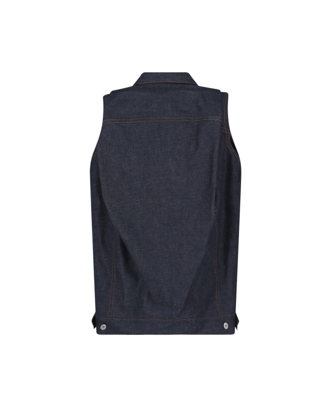 Sacai Sleeveless Shirt Jacket - Blue ベスト