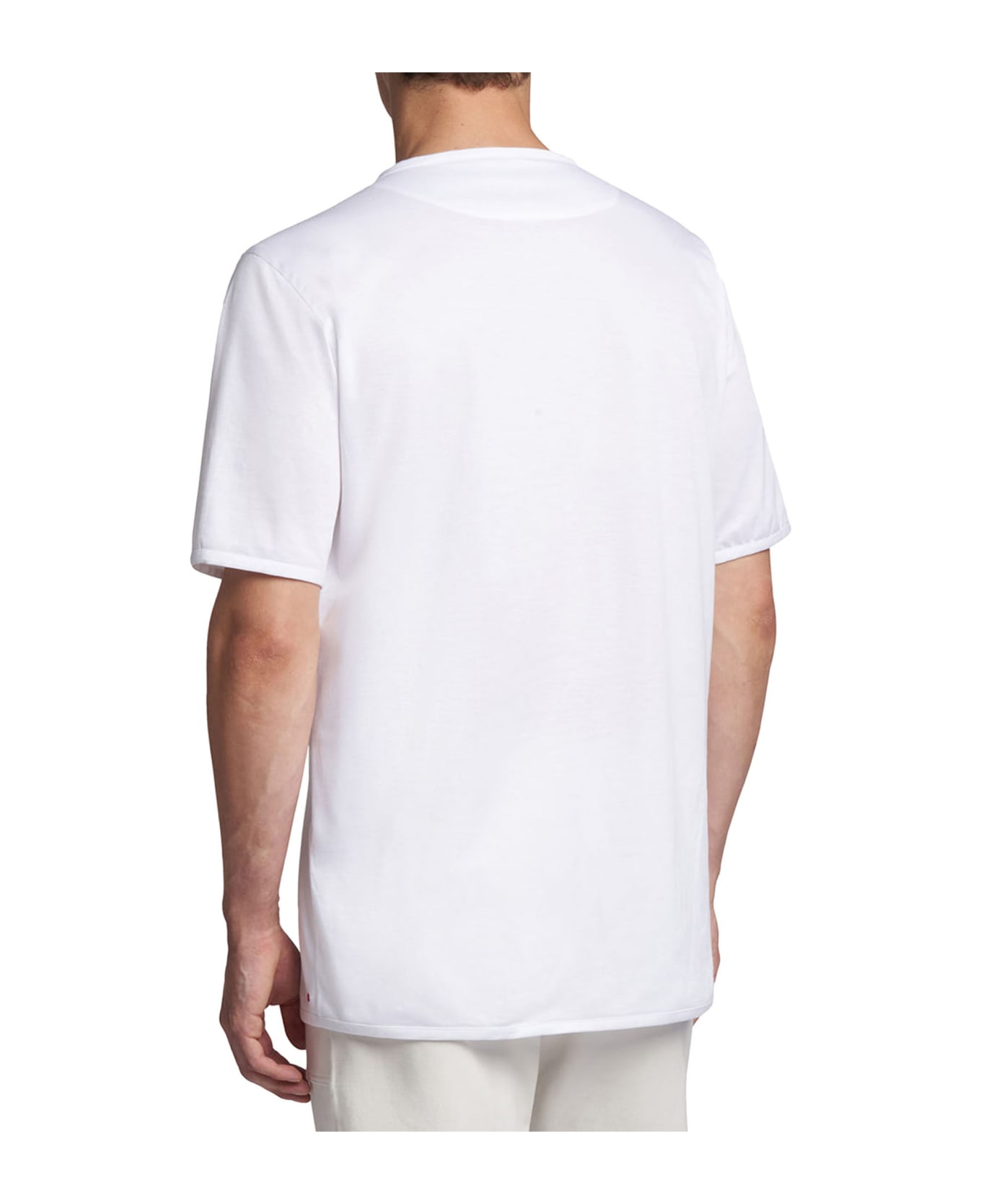 Kiton T-shirt Roundneck Cotton - WHITE