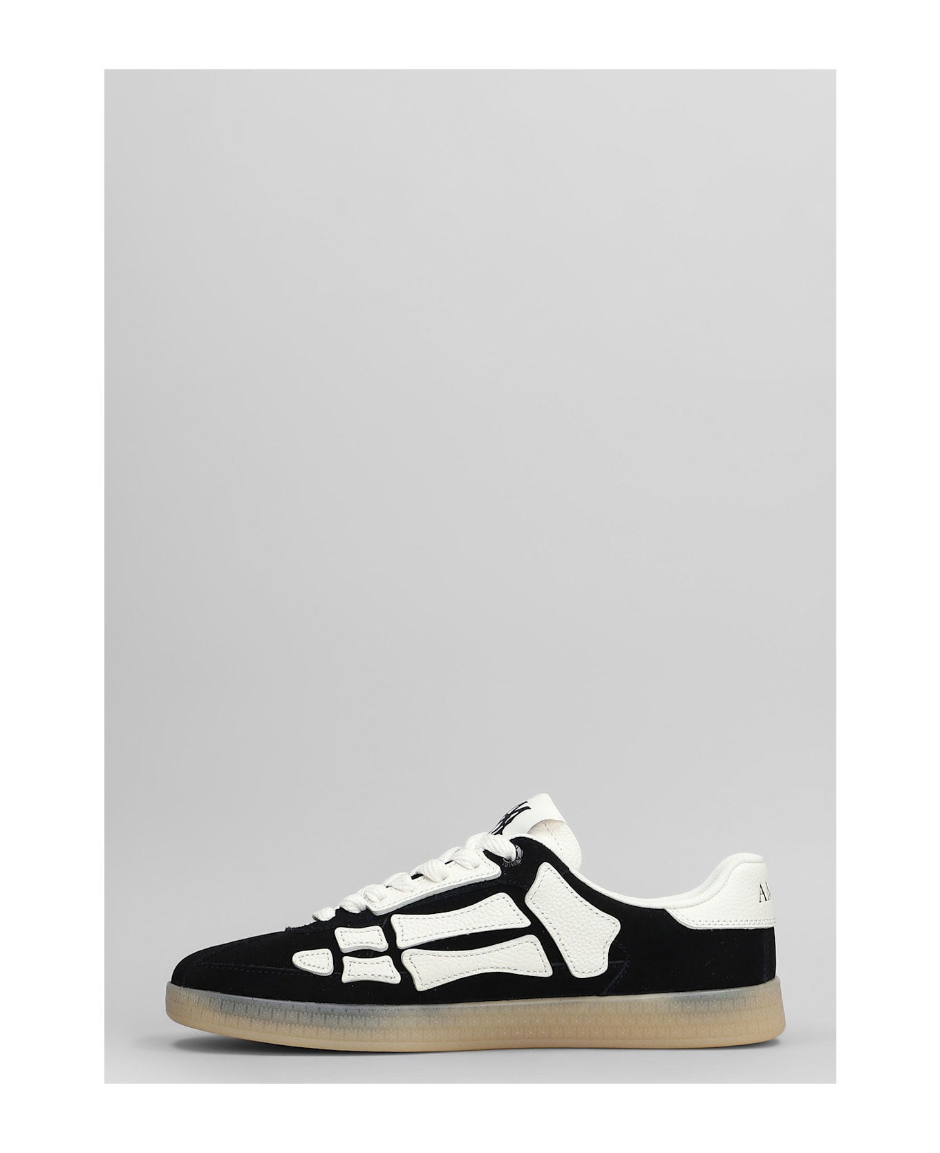 AMIRI Pacific Bones Sneakers In Black Suede - black