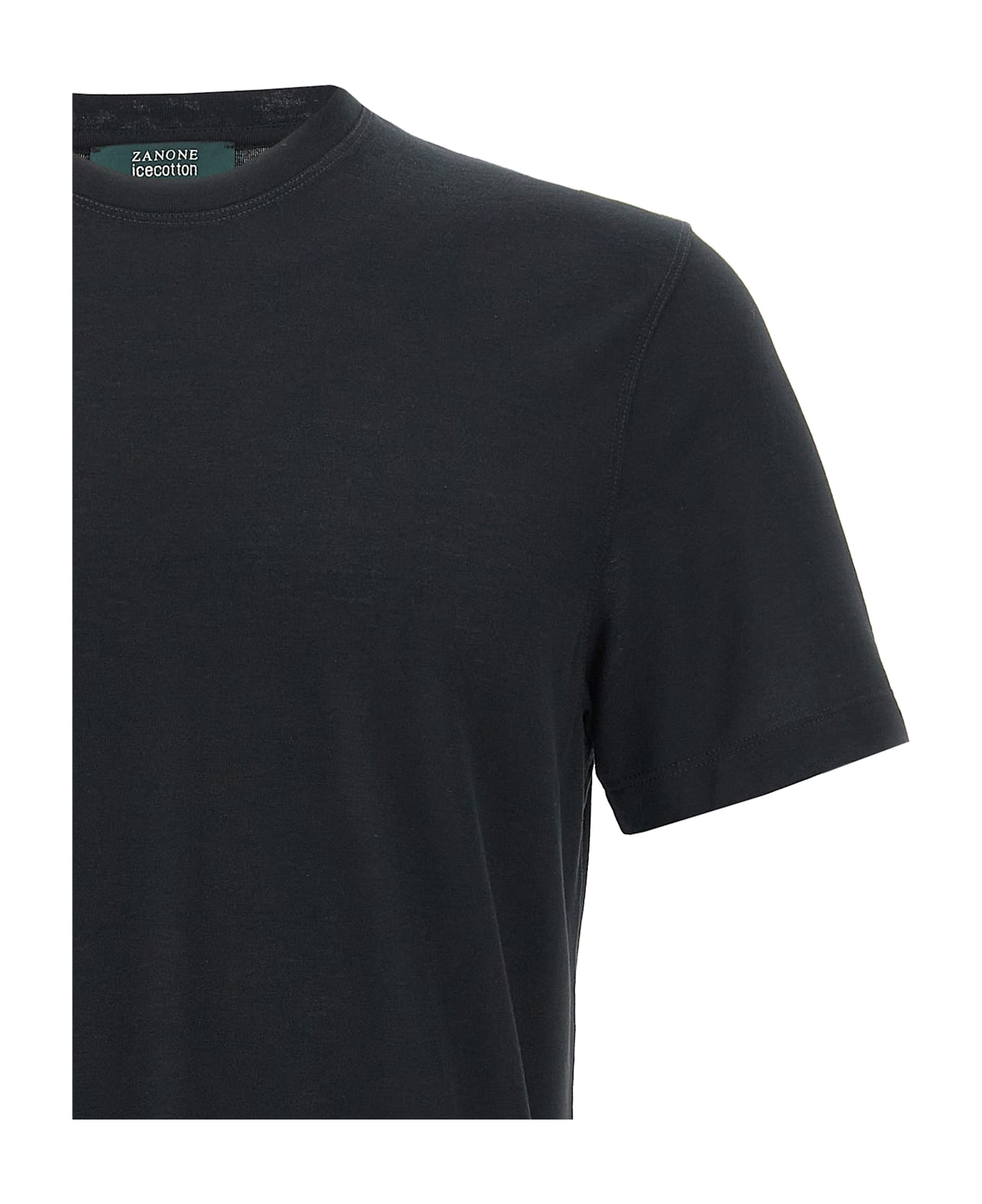 Zanone 
ice Cotton
 T-shirt - BLACK