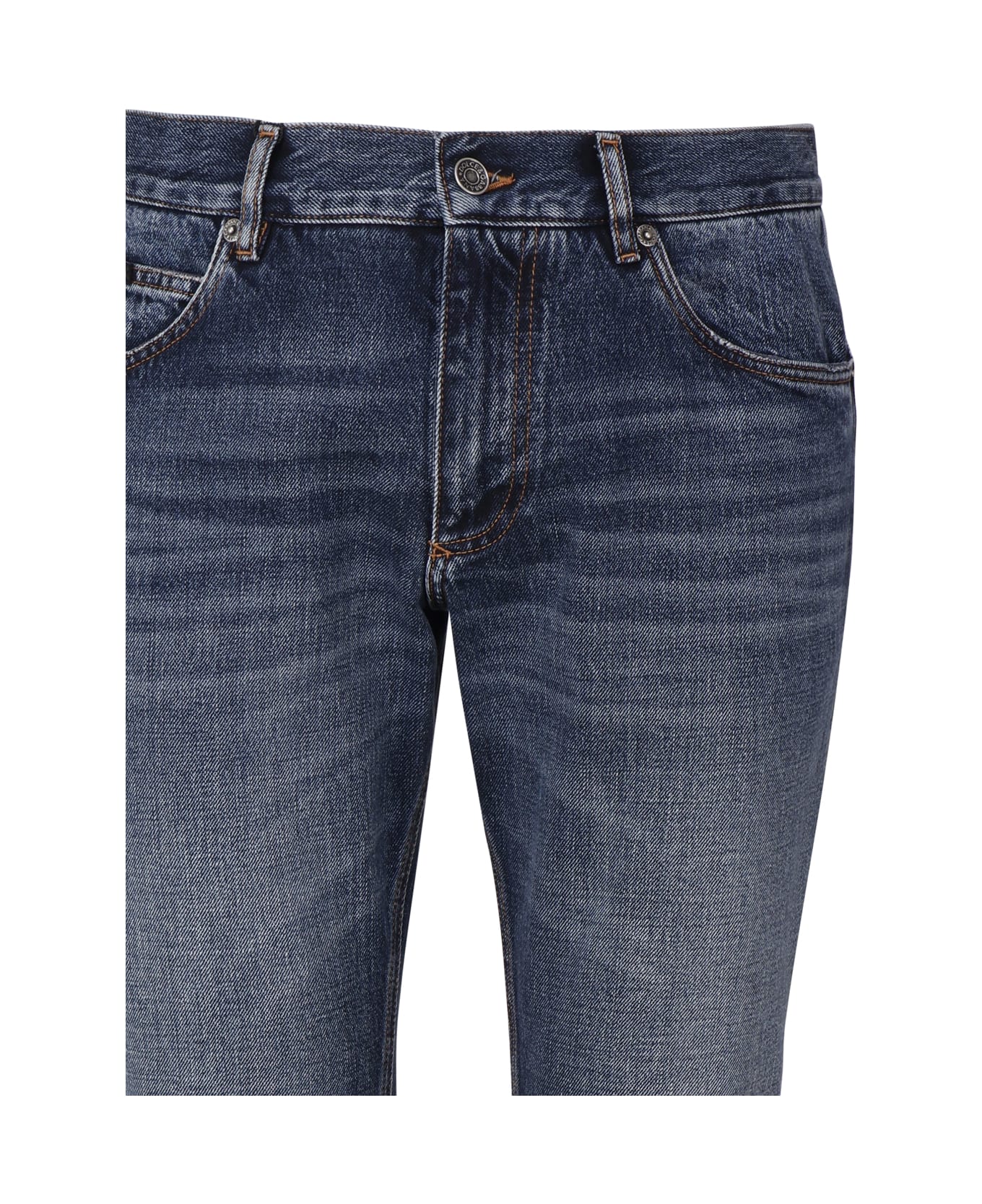 Dolce & Gabbana Regular Five-pocket Model Jeans Made Of Denim - Blue