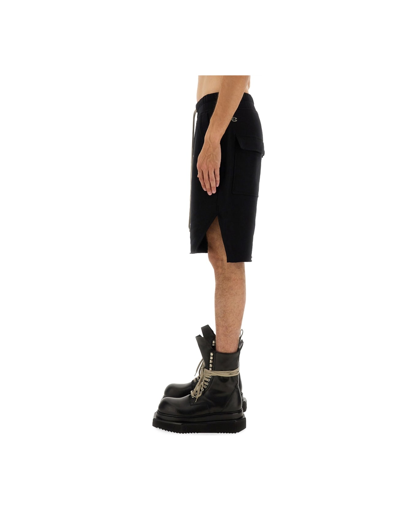 Rick Owens x Champion Short Pods Beveled - BLACK