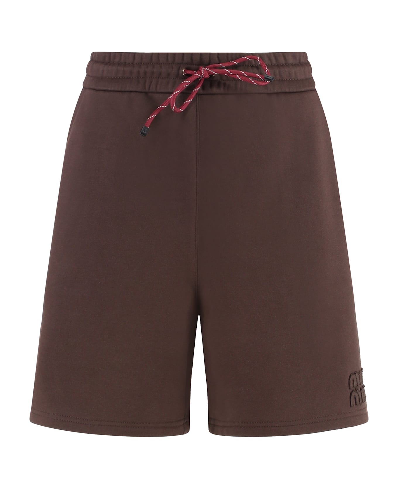 Miu Miu Cotton Bermuda Shorts - brown
