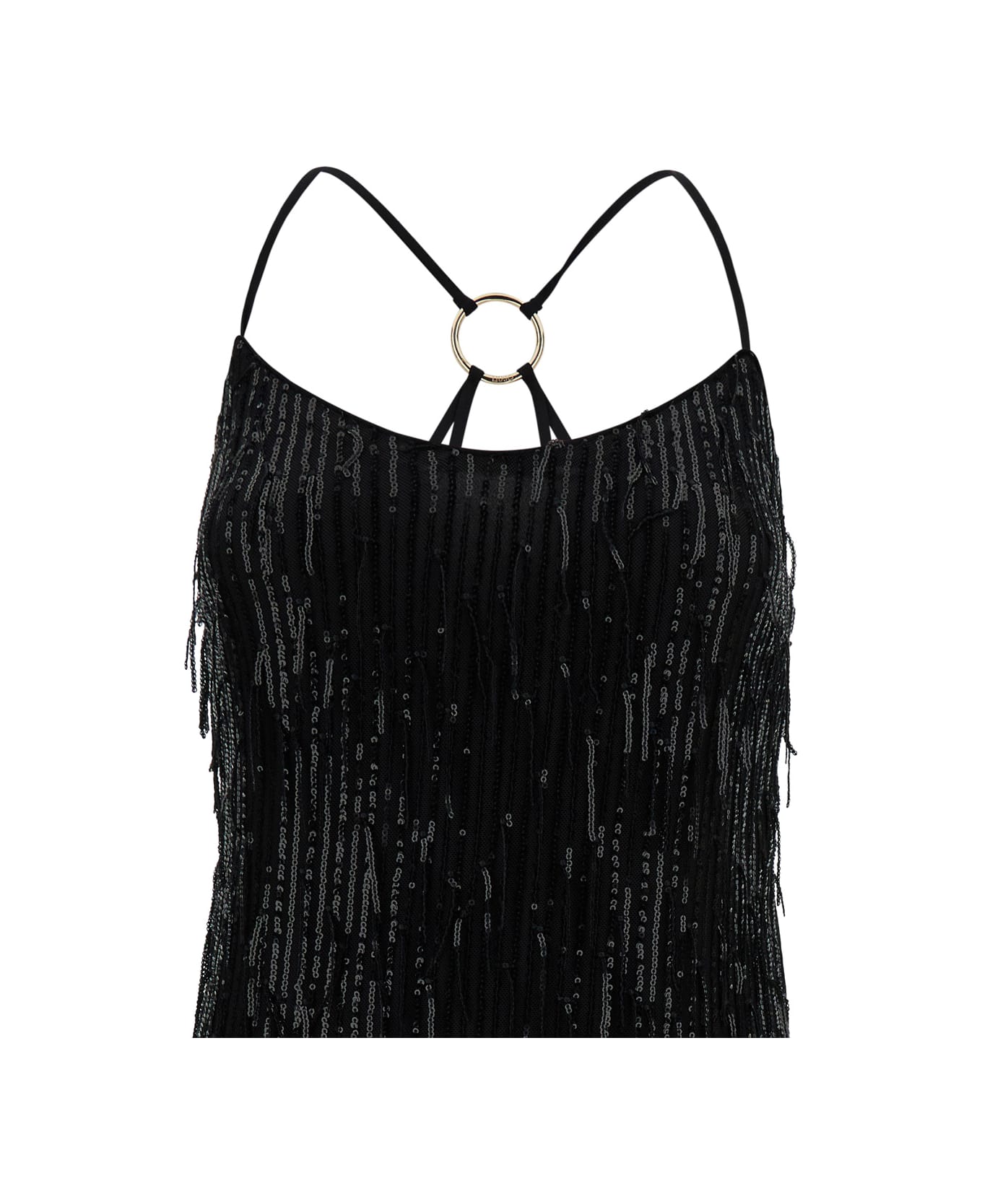 Liu-Jo Mini Sequins Dress Liu-jo - Black ワンピース＆ドレス