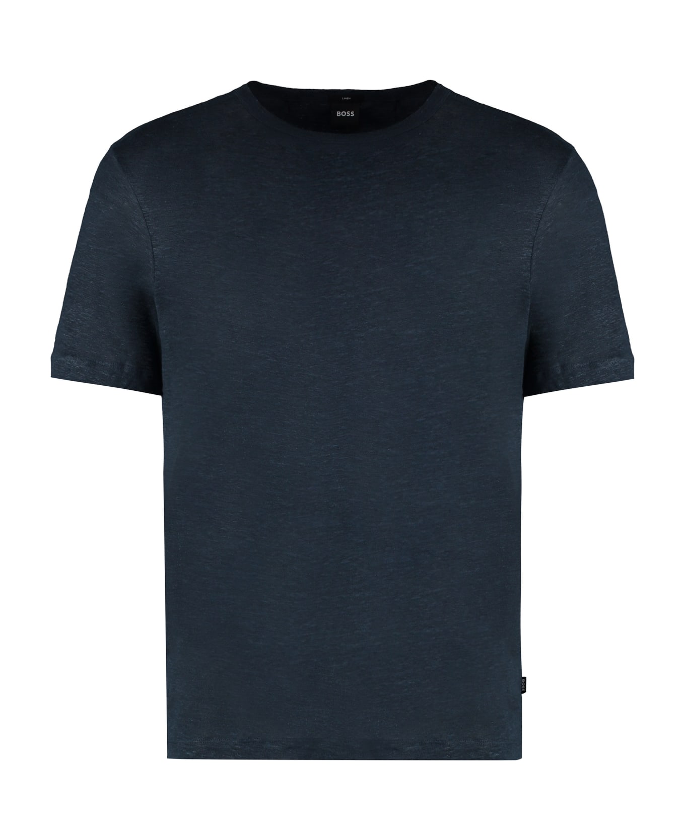Hugo Boss Linen T-shirt - blue