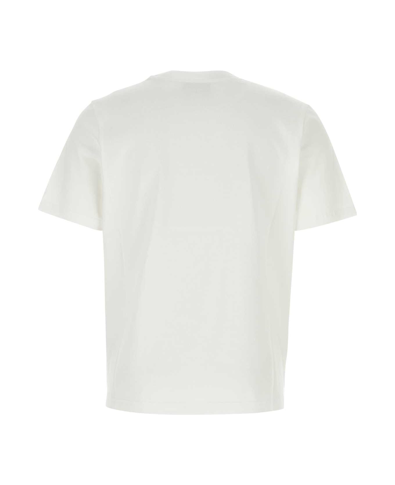 Casablanca White Cotton T-shirt - TENCLUICO Tシャツ