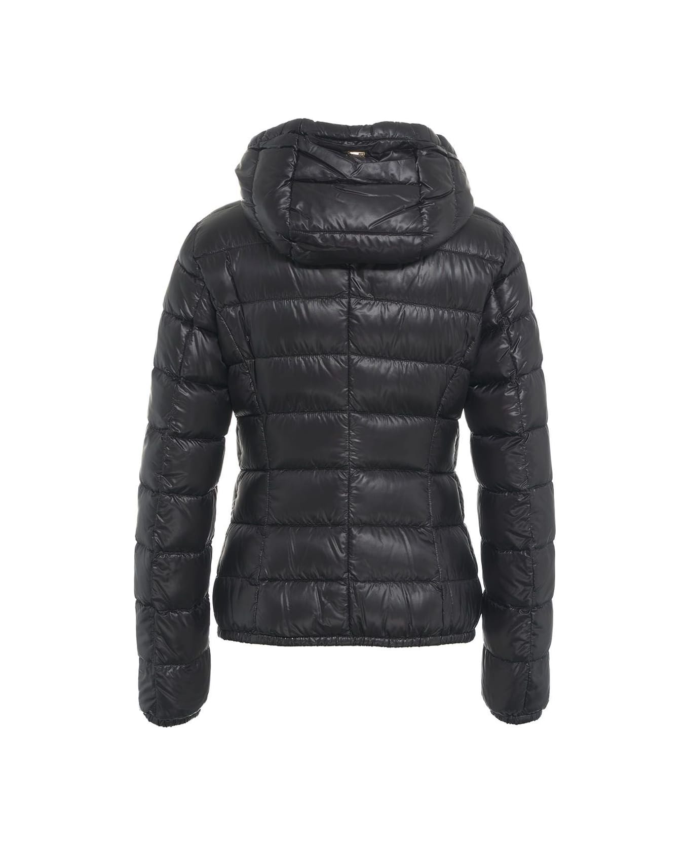 Herno Giada Hooded Quilted Down Jacket - Nero