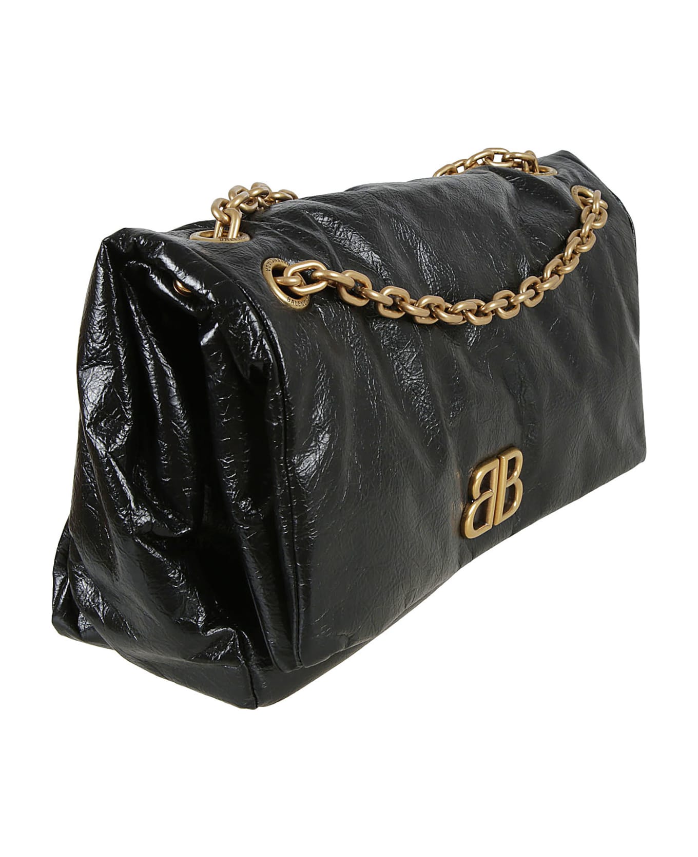 Balenciaga Medium Monk Shoulder Bag - Black