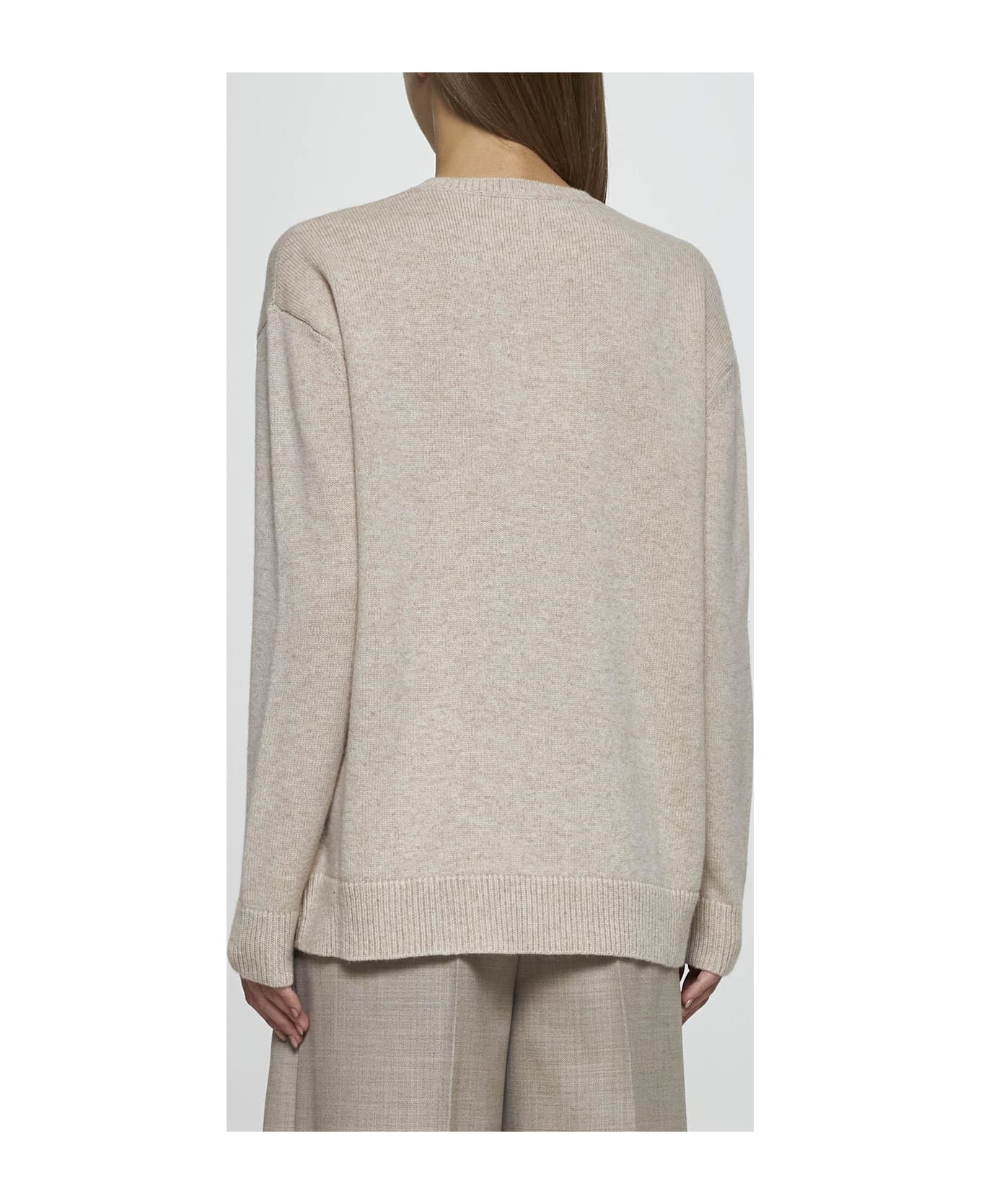 Max Mara Plata Wool And Cashmere Sweater - NEUTRALS