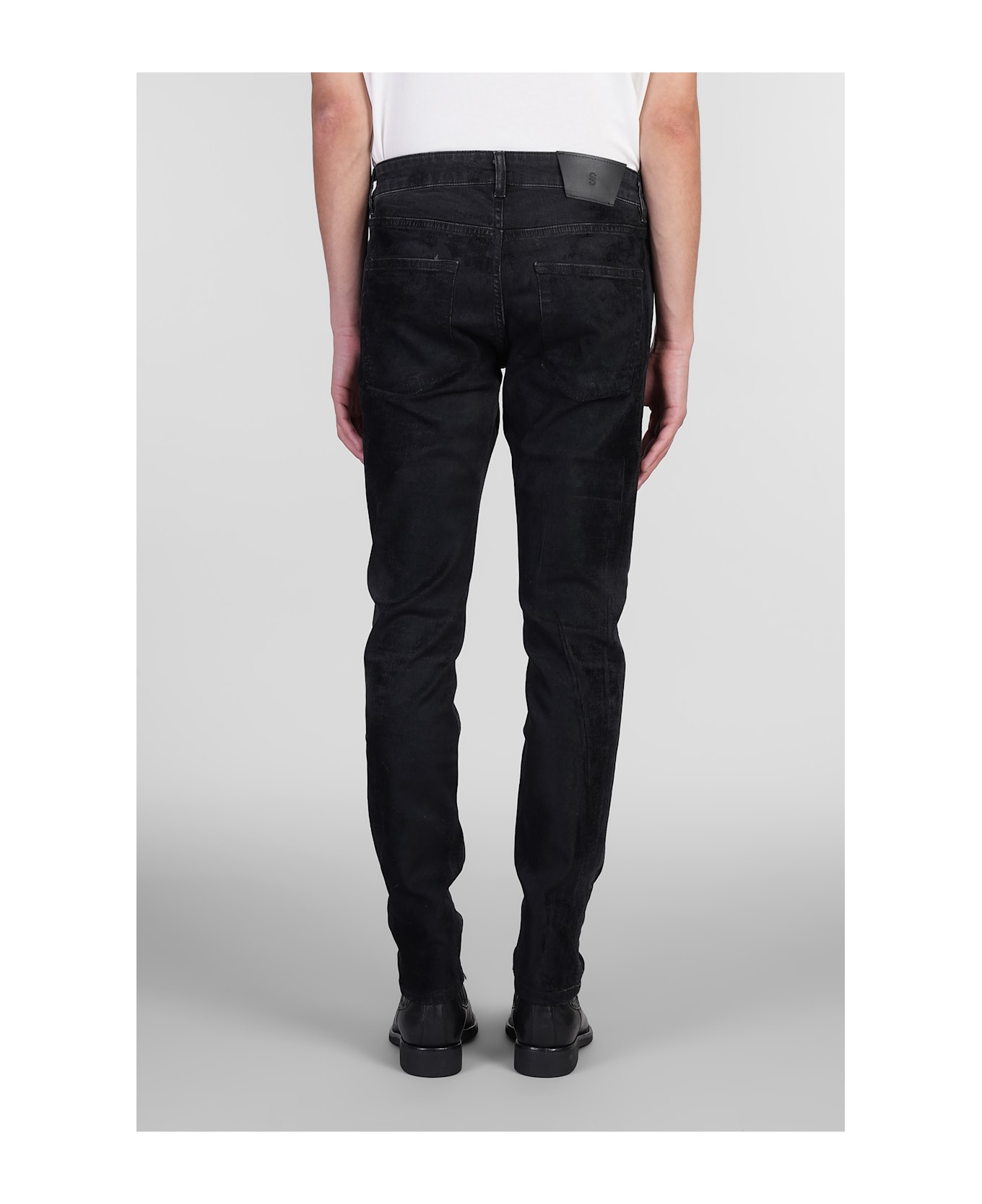 Salvatore Santoro Jeans In Black Denim - black