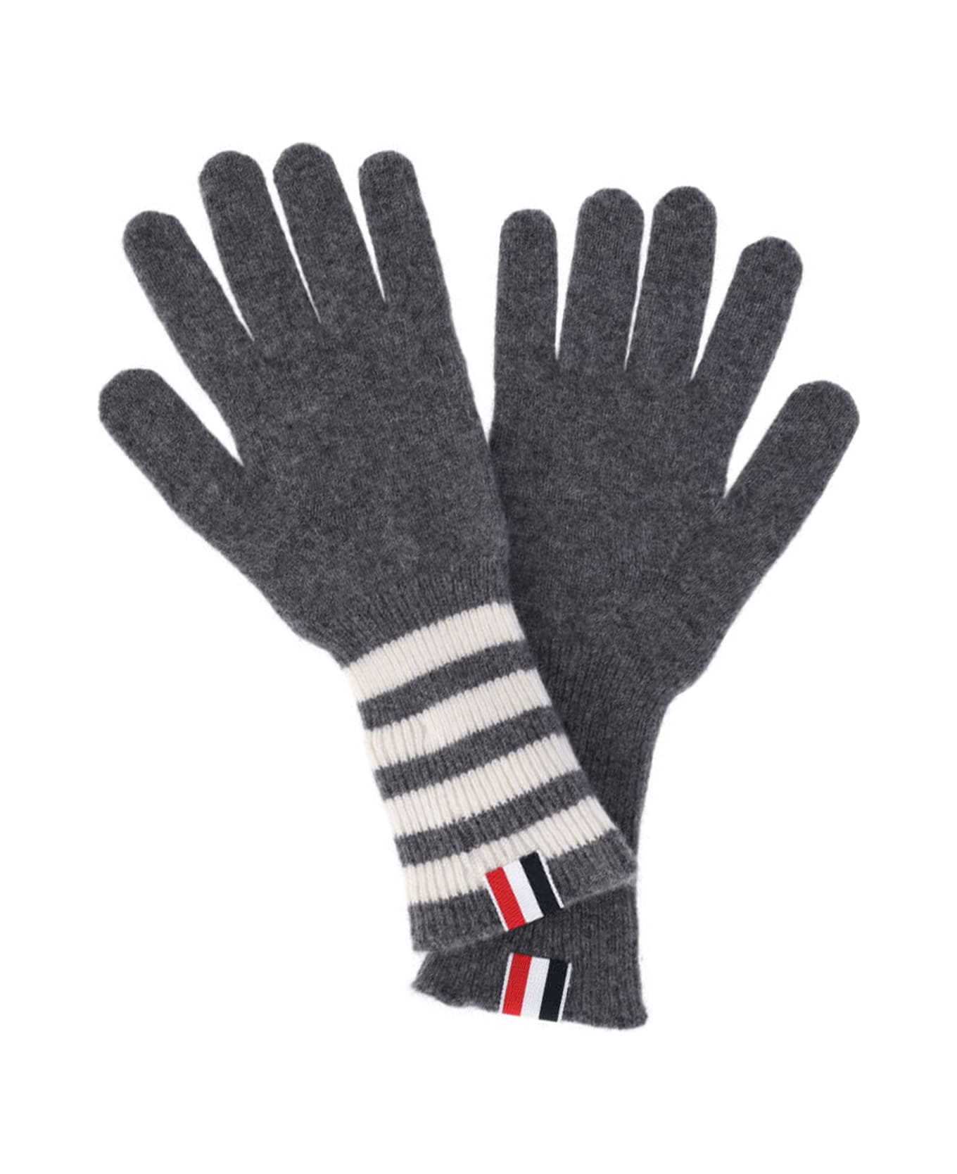 Thom Browne 
4-bar
 Cashmere Gloves - Gray