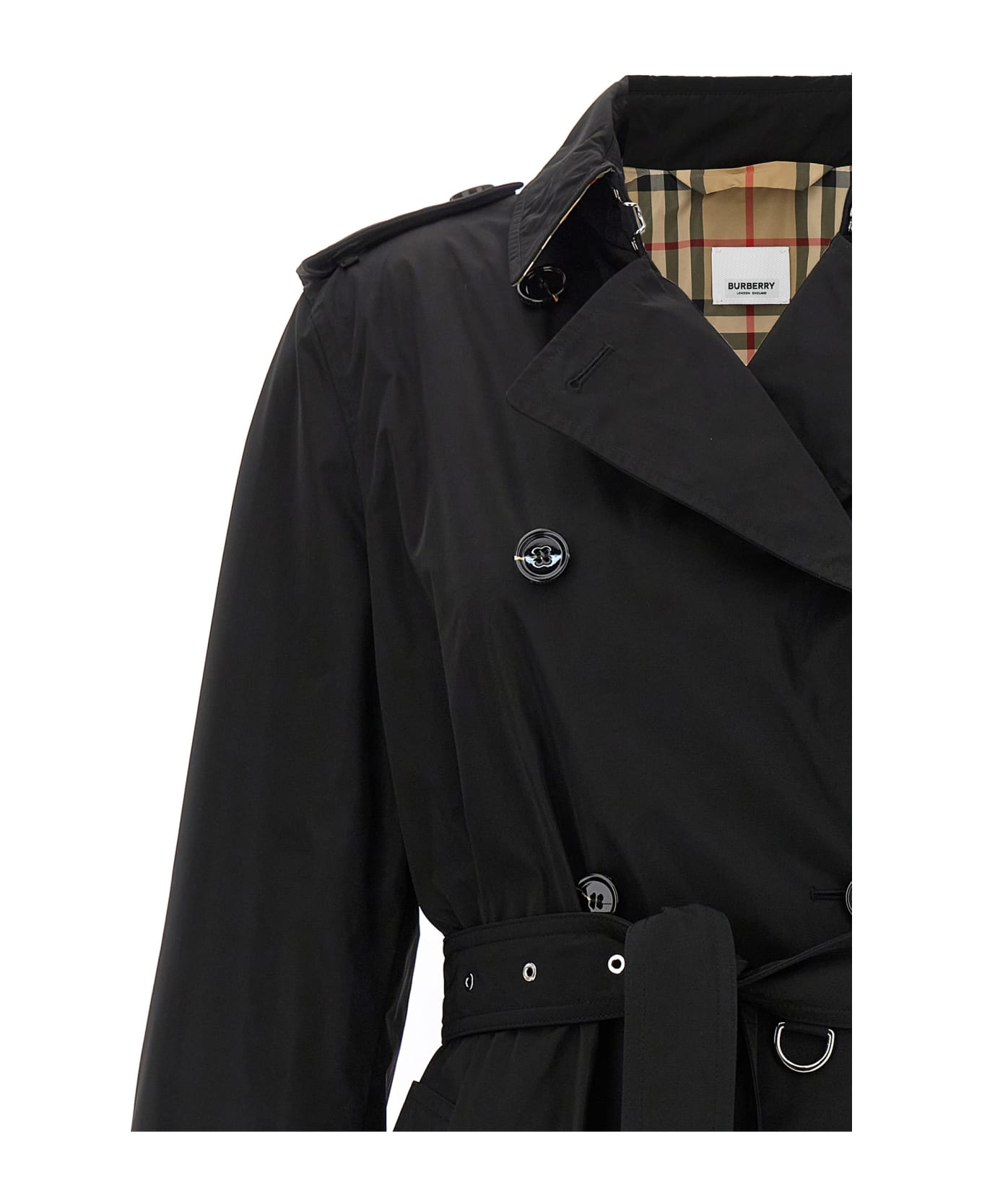 Burberry 
kensington
 Trench Coat - Black