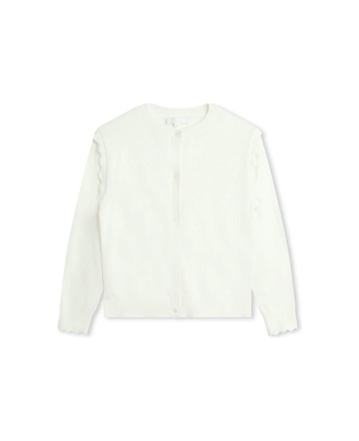 Chloé Knitted Cardigan - White