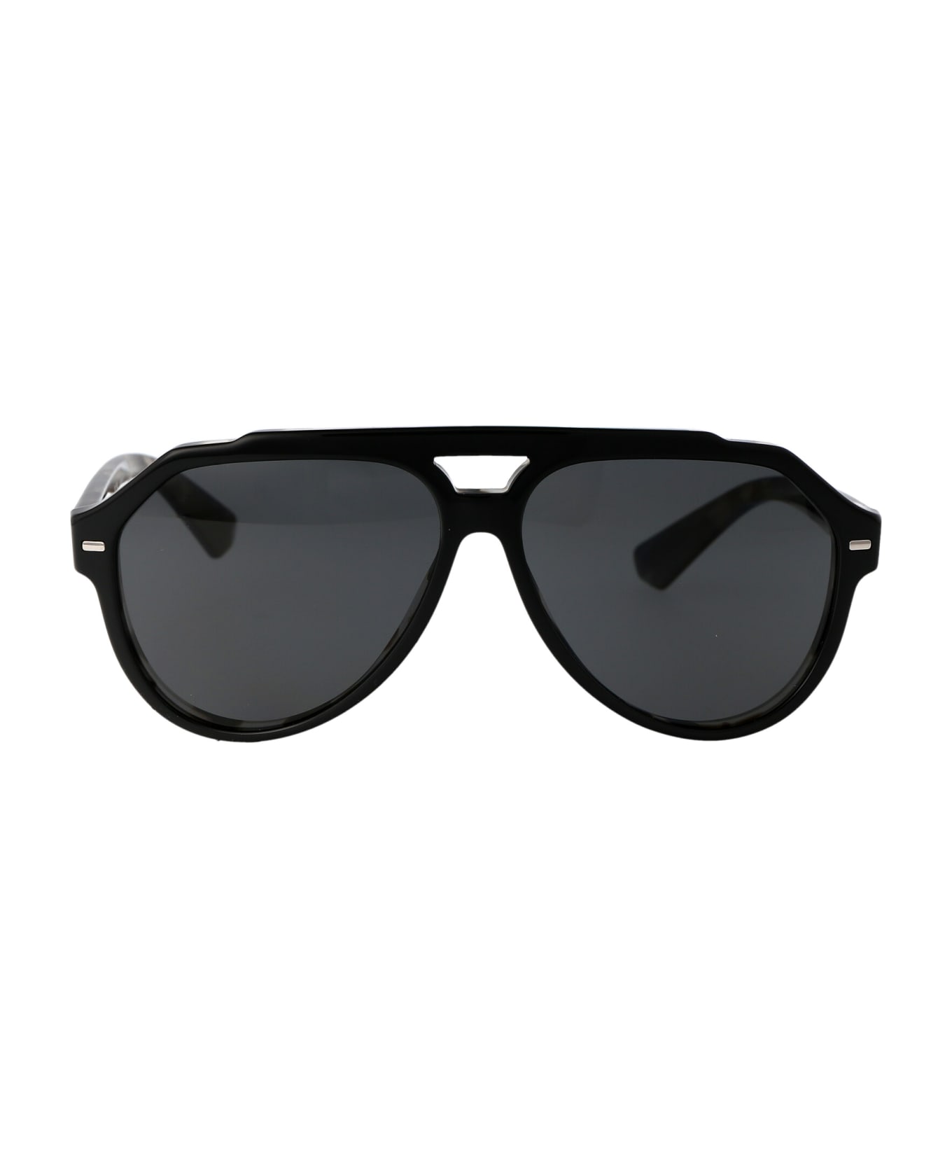 Dolce & Gabbana Eyewear 0dg4452 Sunglasses - 340387 Black On Grey Havana