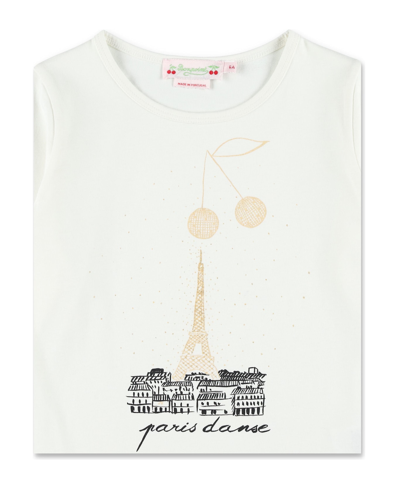 Bonpoint Kid - Tidjane Paris Print T-shirt - WHITE
