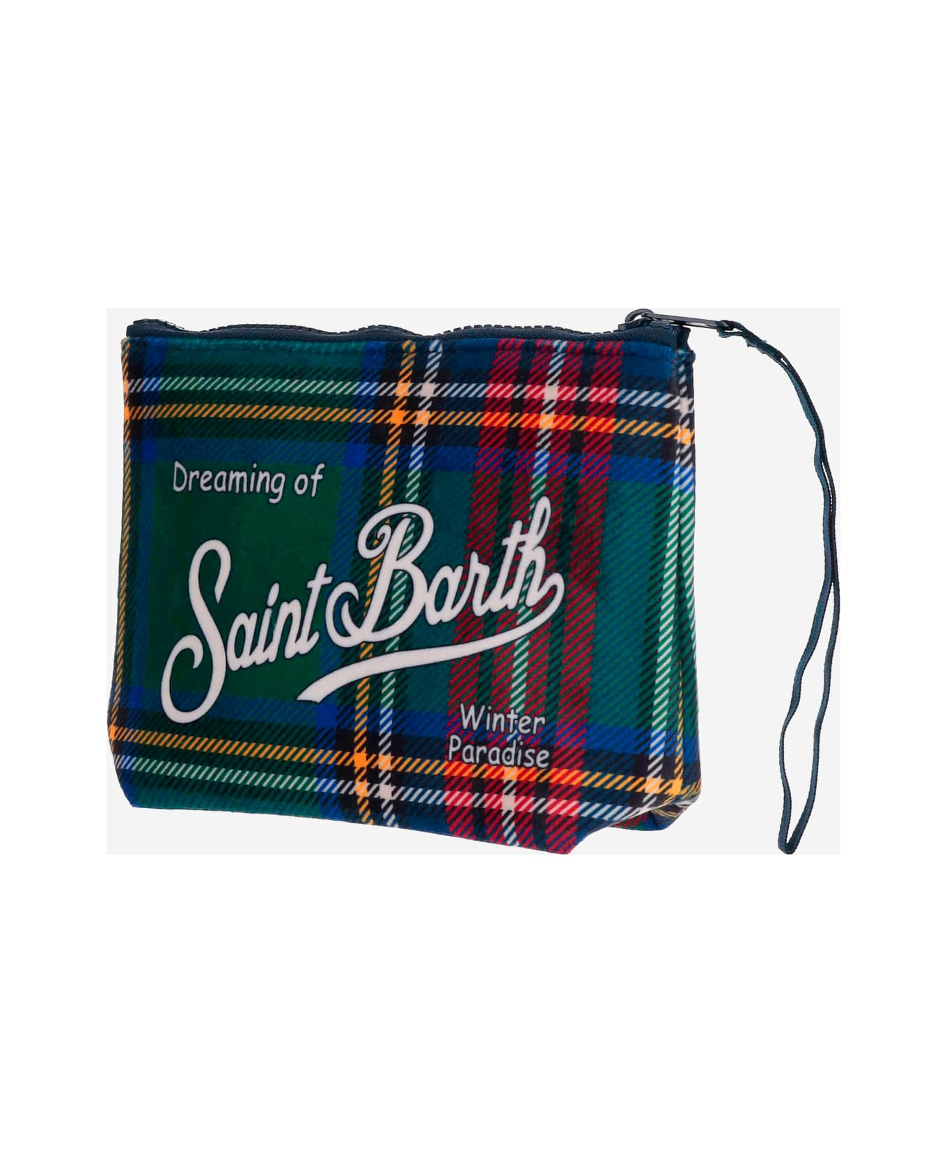 MC2 Saint Barth Aline Clutch Bag With Logo - Red