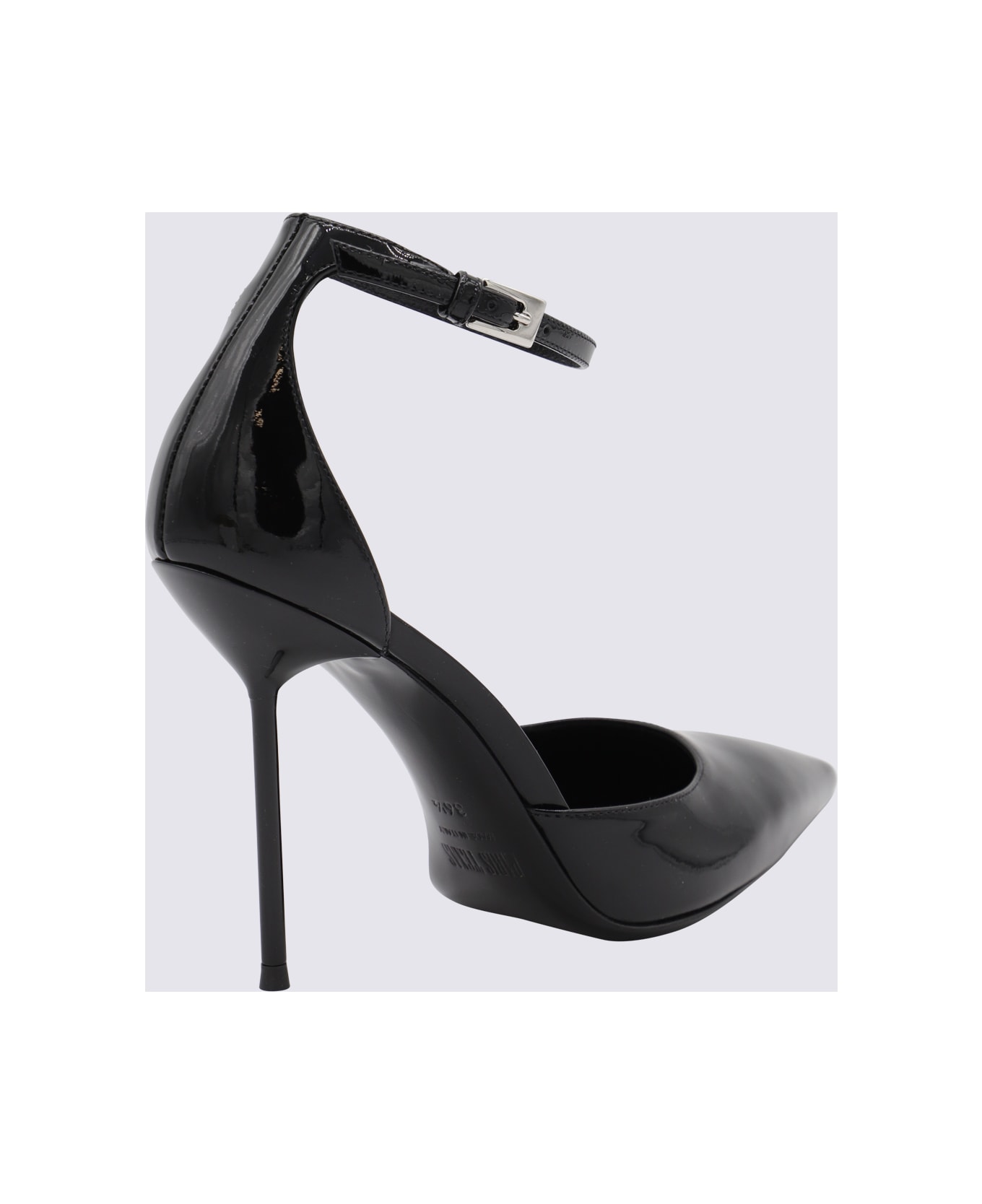 Paris Texas Black Leather Lidia Pumps - Black