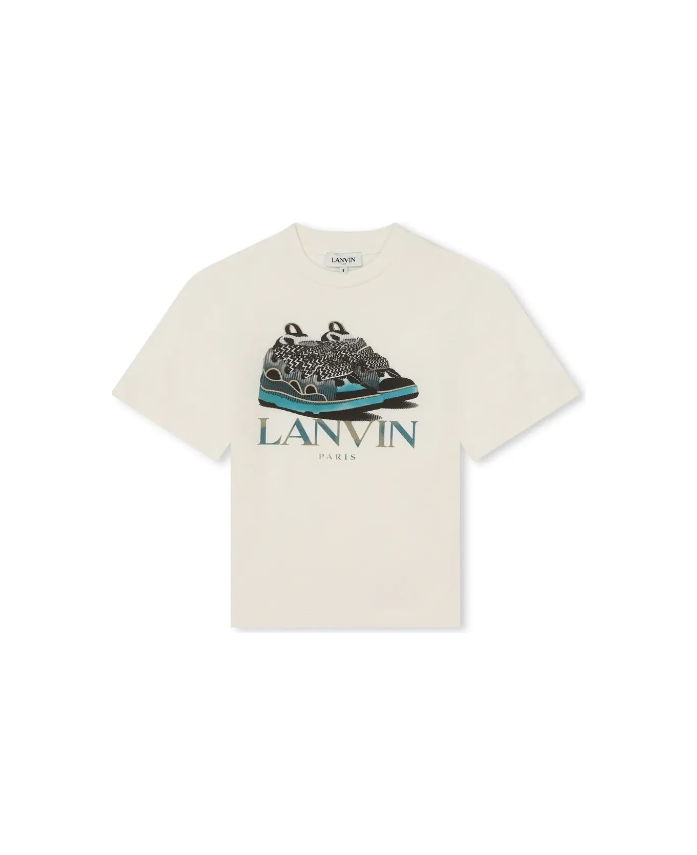 Lanvin Butter T-shirt With Logo Print - Giallo
